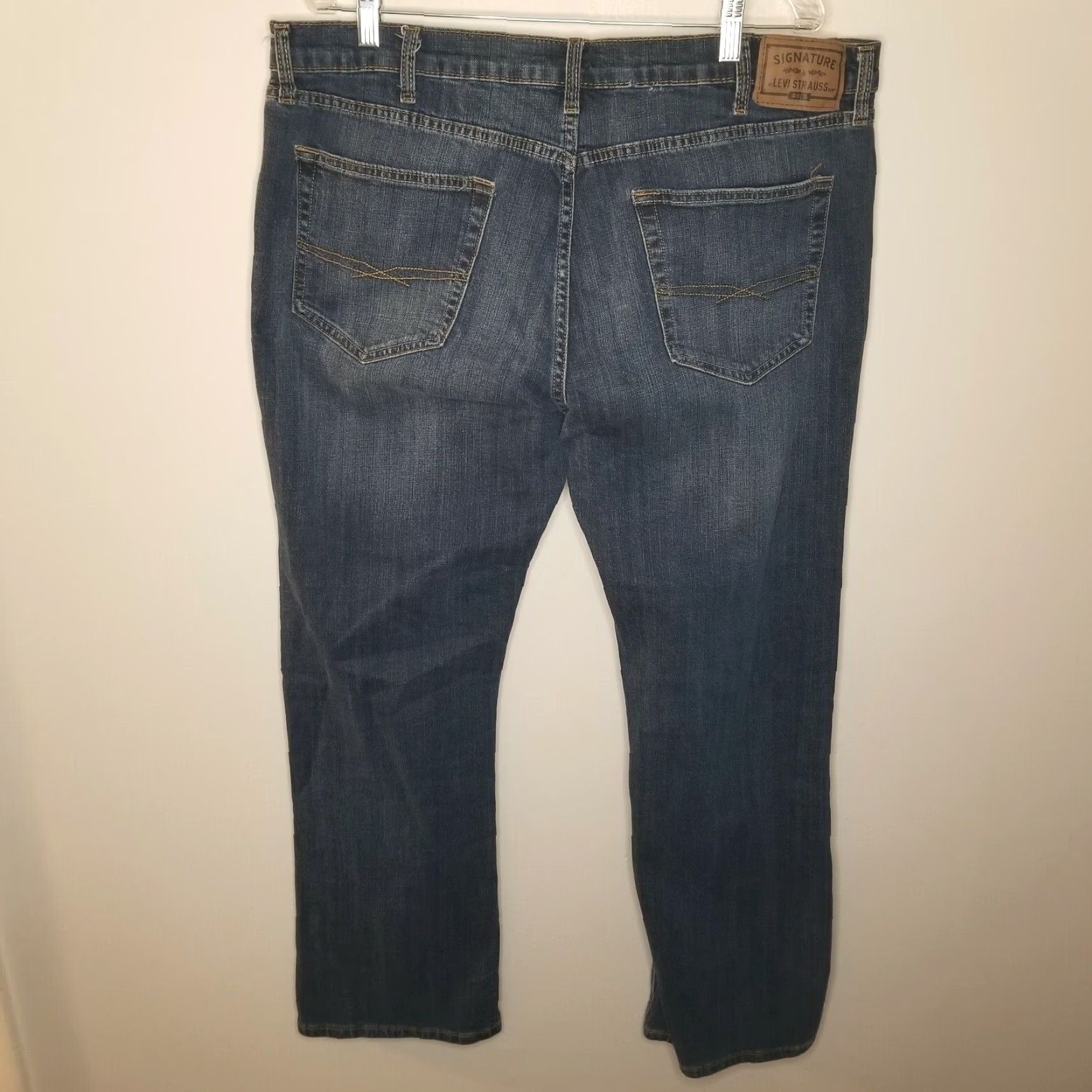 Levi's Levis Bootcut Jeans Mens Blue Size 40x32 Boot Cut Regular Fit Size US 40 / EU 56 - 5 Thumbnail
