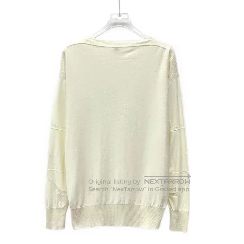 Hermes Hermes Beige letter dark pattern jacquard mulberry silk ro Size XXS / US 00 / IT 34 - 2 Thumbnail