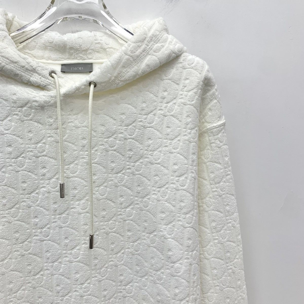 Dior Dior Logo Jacquard All Over Print Hooded Sweatshirt K26WX Size US S / EU 44-46 / 1 - 3 Thumbnail