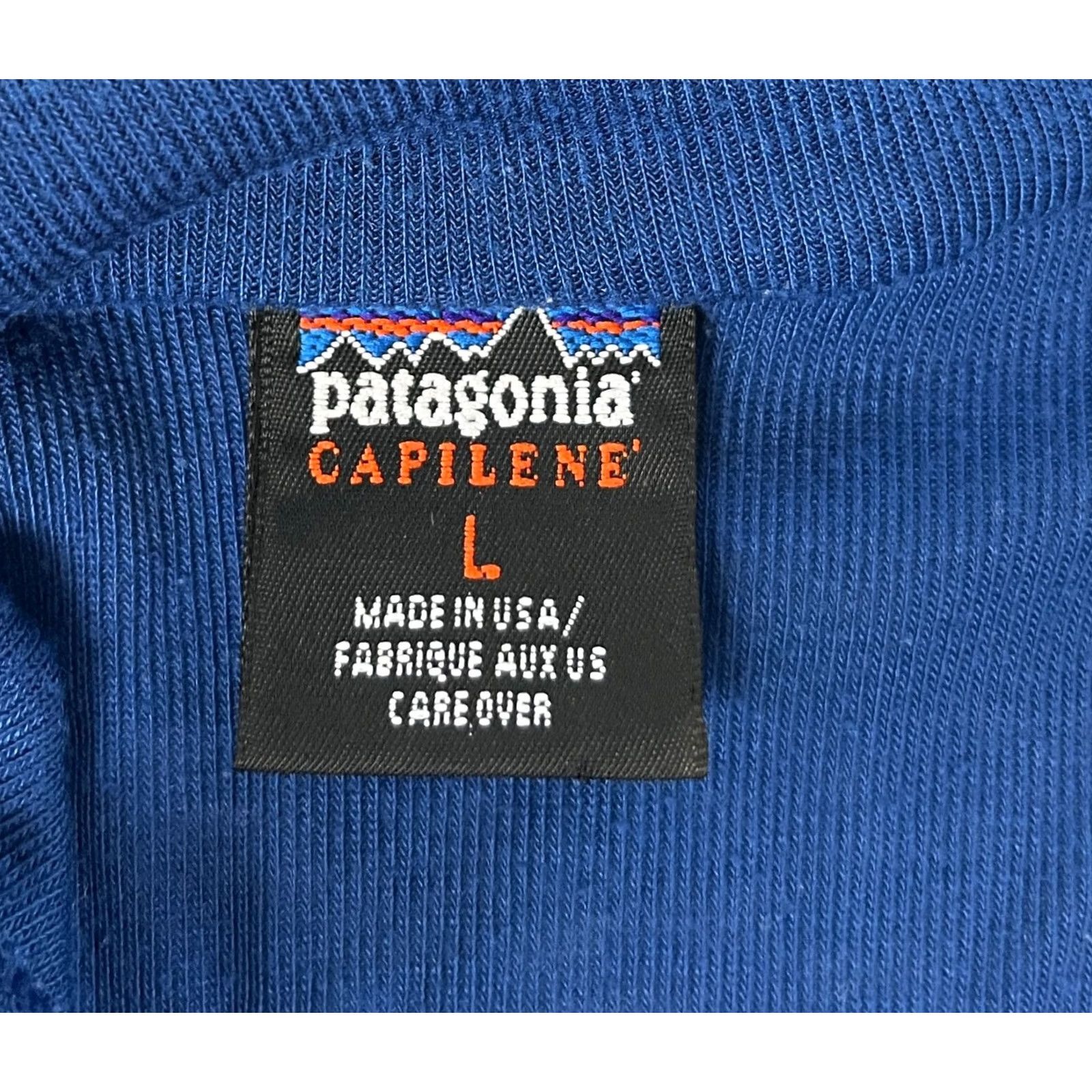 Patagonia VINTAGE Patagonia Capilene Men's 1/4 Zip Long Sleeve Pullover Base Layer Size L Blue Pullover Breathable Lightweight Stretch 1/4 Zip Made in USA Mens Size US L / EU 52-54 / 3 - 5 Thumbnail