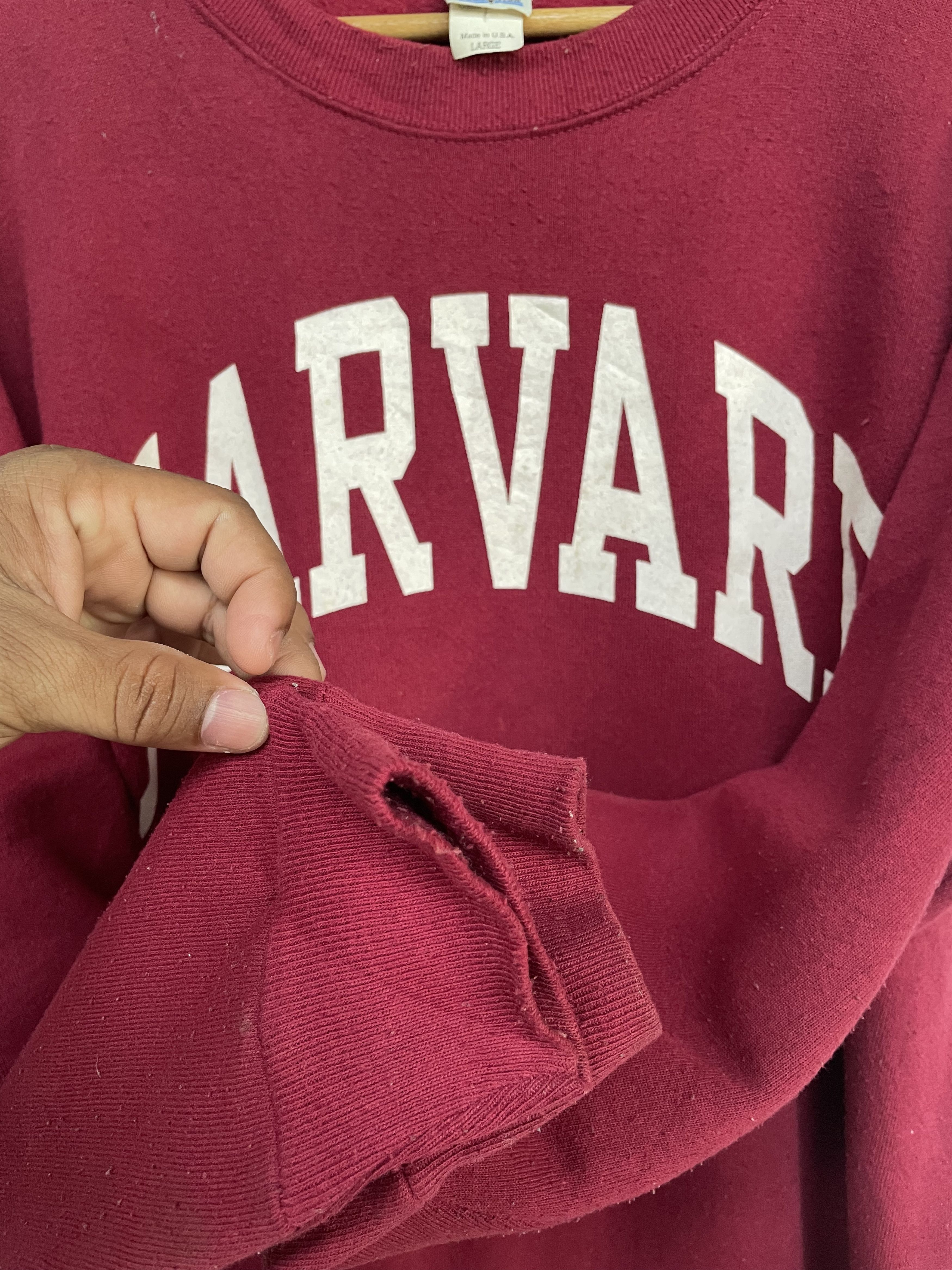 Vintage Vintage Harvard University Spell Out Logo Sweatshirt Size US L / EU 52-54 / 3 - 5 Thumbnail