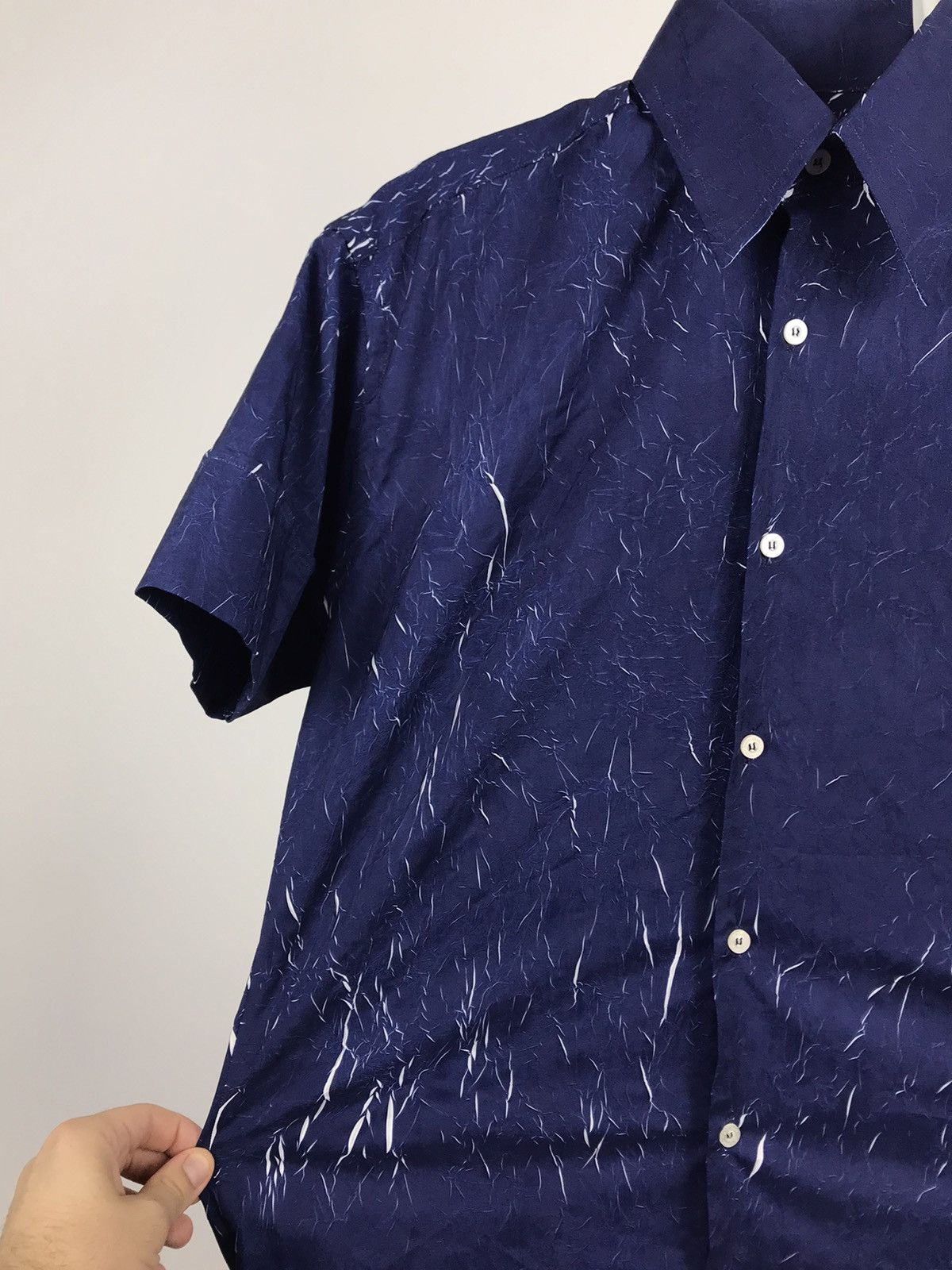 Vintage Vintage Henleys Crush Plain SSH Short Sleeve Shirt Stucture Size US M / EU 48-50 / 2 - 2 Thumbnail