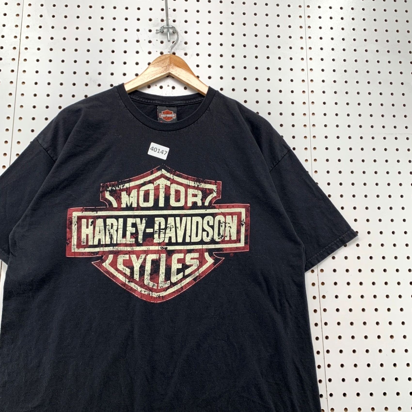 Harley Davidson Harley-Davidson Shirt Mens XL Black Fox Rivers ST Charles Illinois 23x28.5 Size US XL / EU 56 / 4 - 4 Thumbnail
