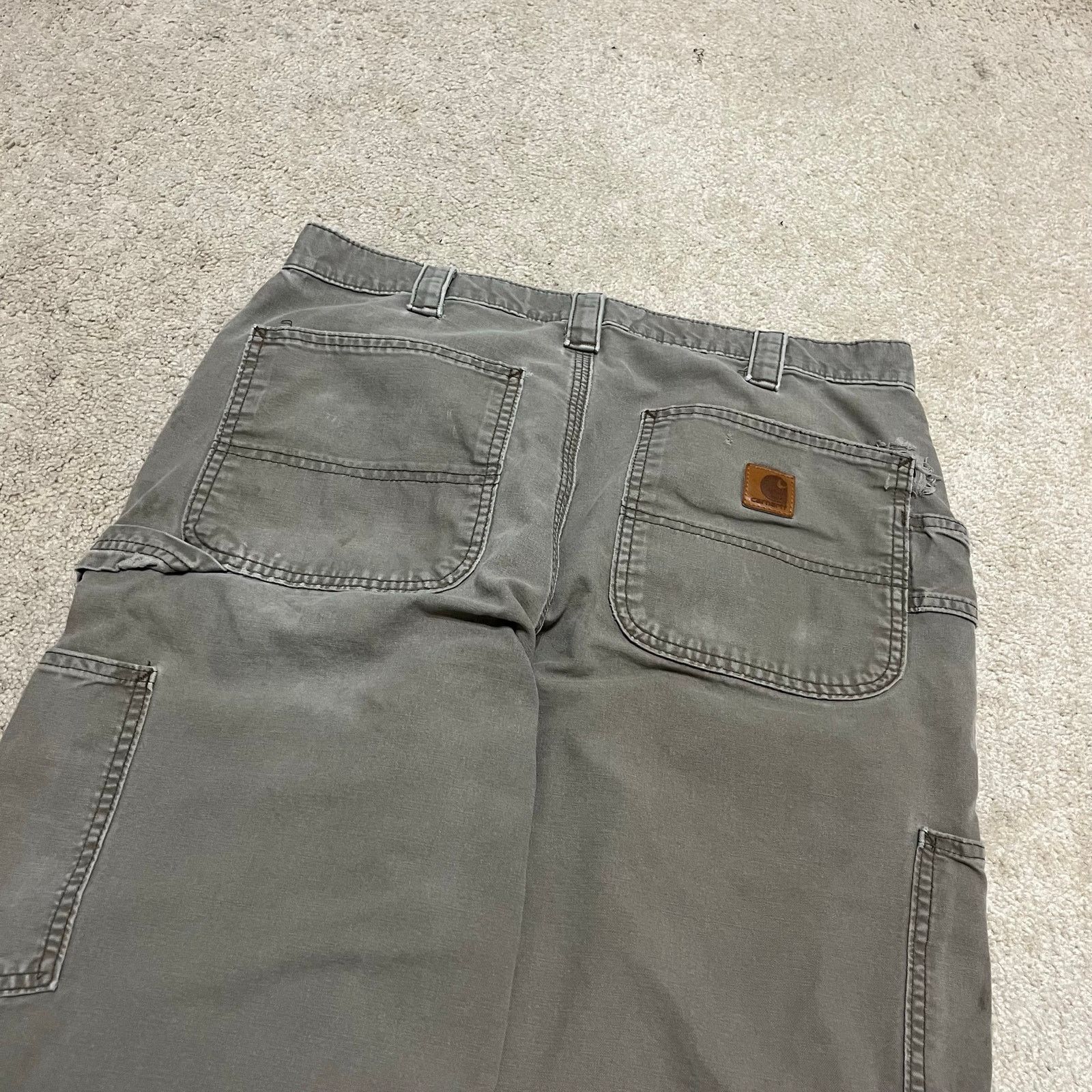 Carhartt Vintage Carhartt Carpenter Cargo Brown Workwear Pants 32W Size US 32 / EU 48 - 3 Thumbnail