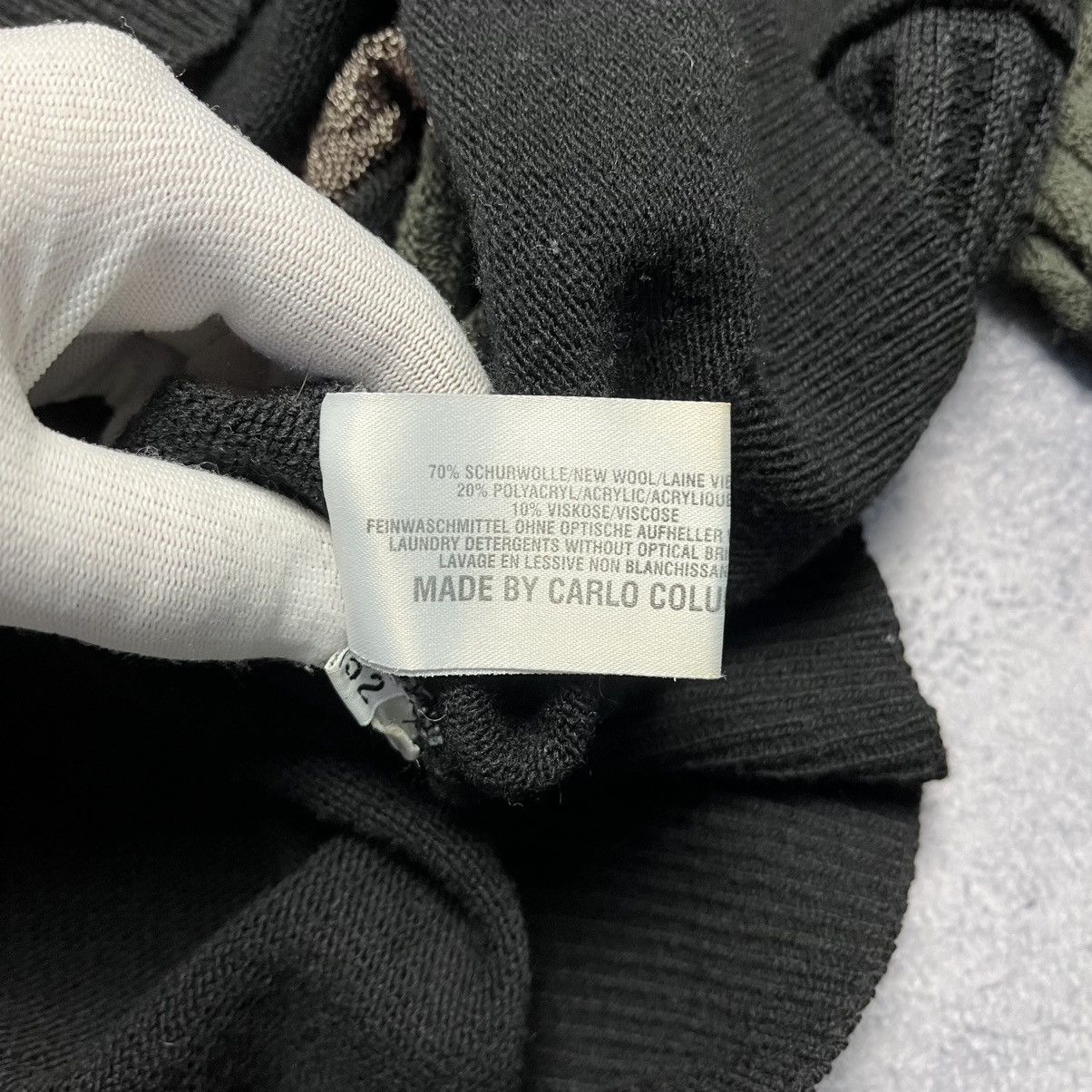 Carlo Colucci Vintage Carlo Colucci Sweater Coogi Style Cable Knit Y2K Size US L / EU 52-54 / 3 - 7 Thumbnail