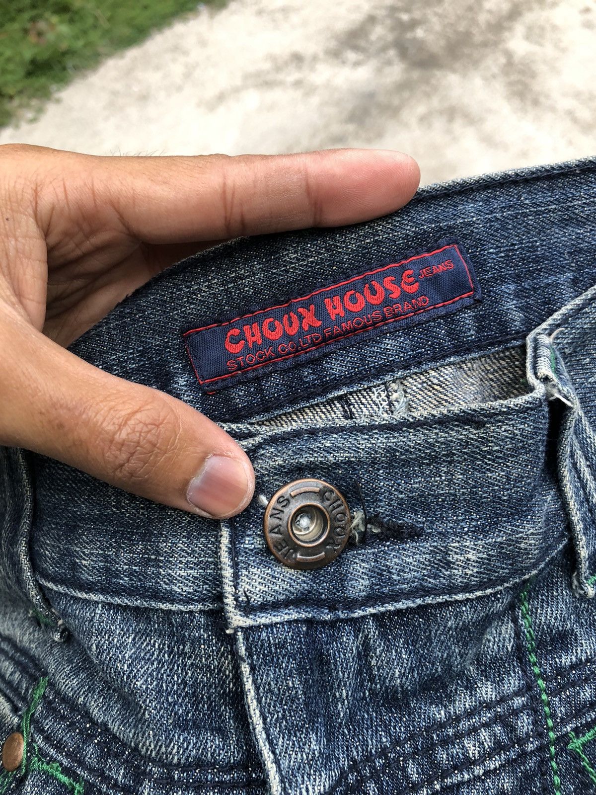 Japanese Brand RECONSTRUCTED DENIM BY CHOUX HOUSE JEANS Size US 30 / EU 46 - 4 Thumbnail