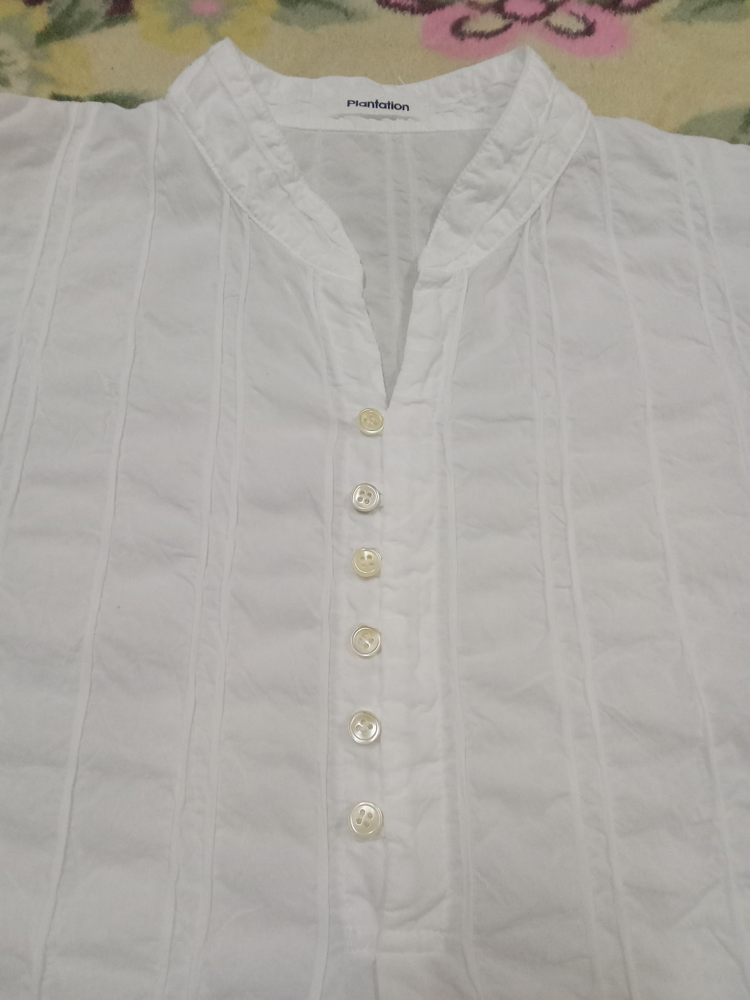 Designer × Issey Miyake Plantation Blouses Size M / US 6-8 / IT 42-44 - 2 Thumbnail