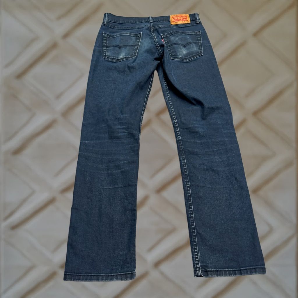 Levi's VINTAGE Levi's 511 Straight Leg Slim Fit Denim Jeans Mens 31x32 Dark Wash Cotton Casual Size US 31 - 1 Thumbnail