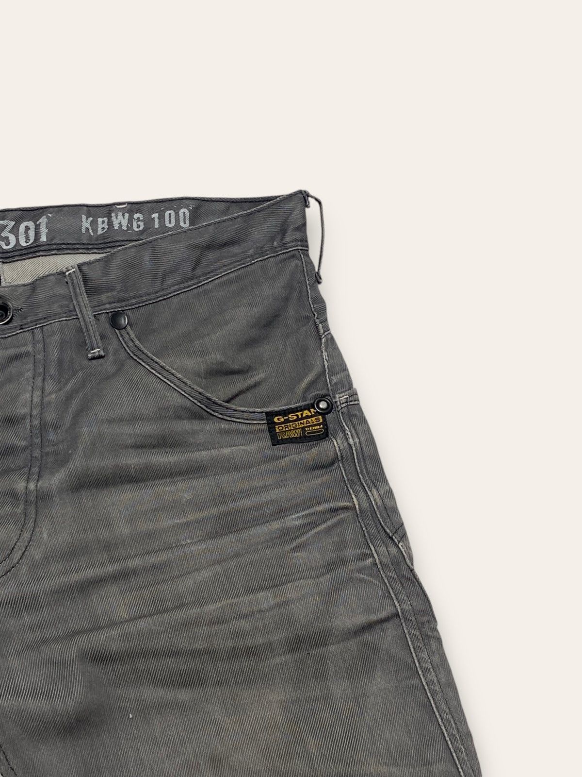 G-Star Vintage G STAR RAW Grey Double Knee Denim Jeans Italy Made Size US 34 / EU 50 - 5 Thumbnail