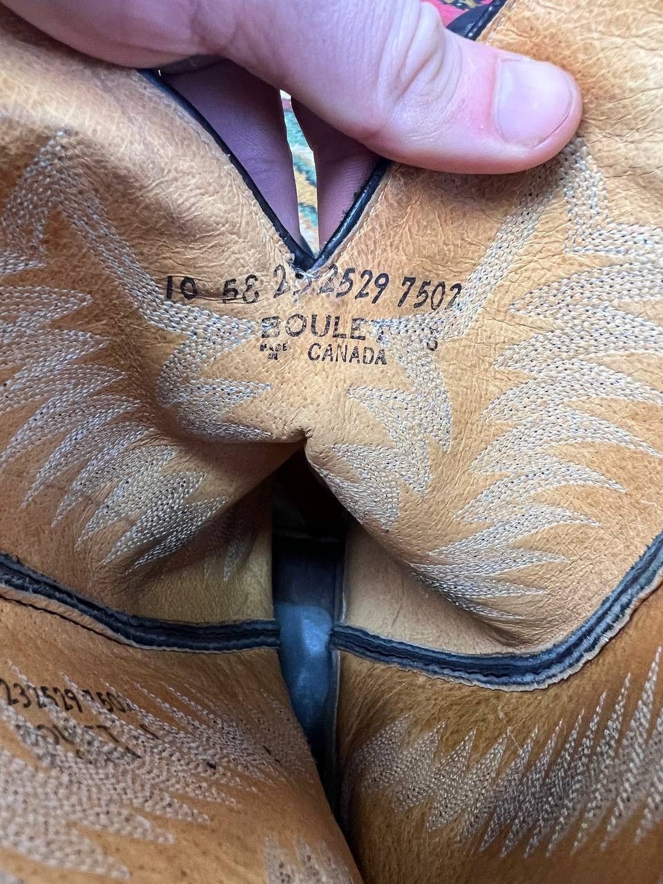Vintage × Western Rise 90s Vintage Leather Cowboy Boots Western shoes USA Size US 10 / EU 43 - 8 Thumbnail