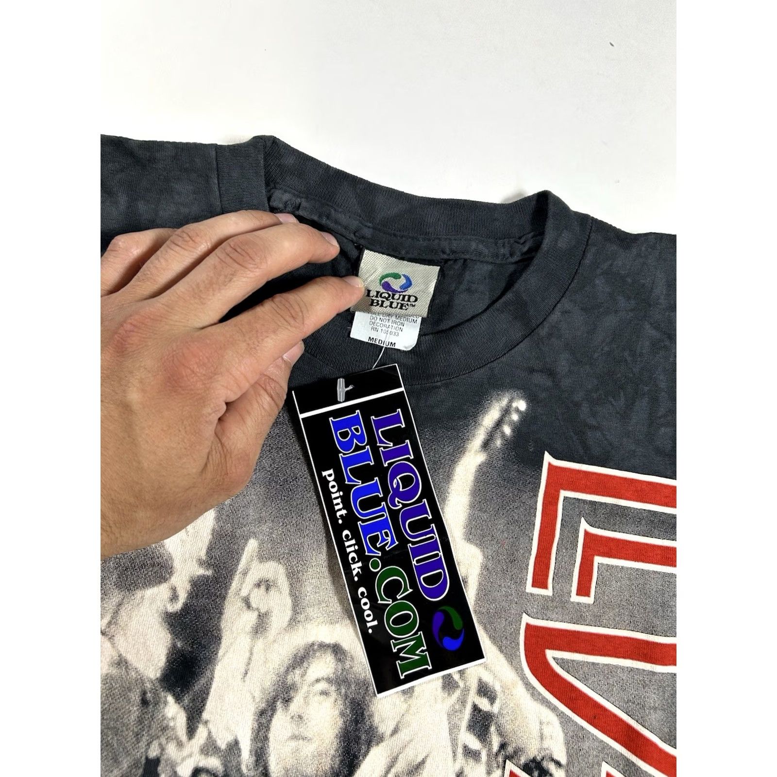 Liquid Blue VINTAGE Liquid Blue Led Zeppelin Tie Dye T Shirt Mens M Gray 2004 Y2K Brand New Cotton Crew Neck Short Sleeve Band Rock Music Shirt Mens Size US M / EU 48-50 / 2 - 6 Thumbnail
