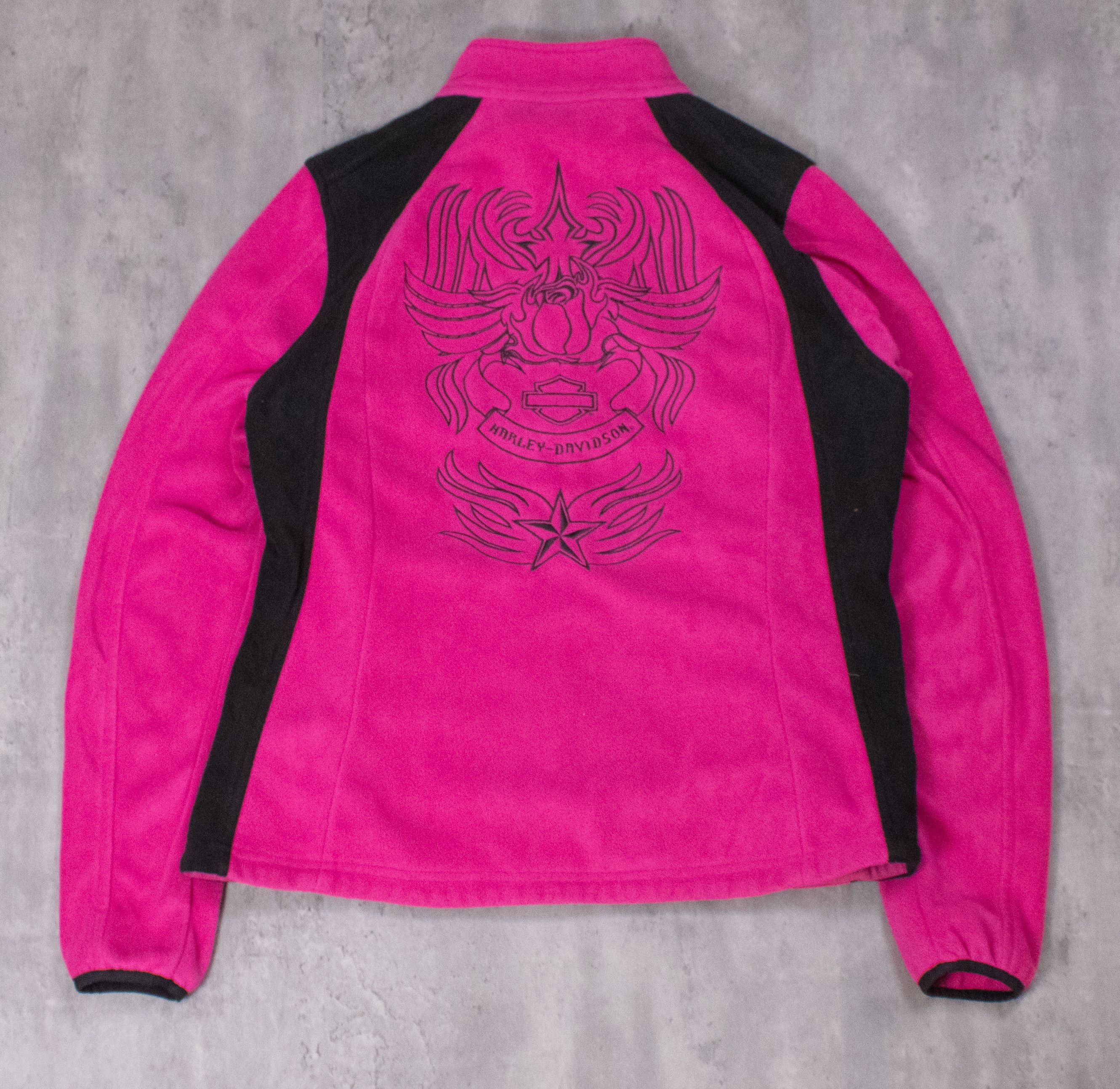 Vintage Y2K 2000's Harley Davidson Flame Tribal Deep Pile Jacket Size US M / EU 48-50 / 2 - 8 Thumbnail
