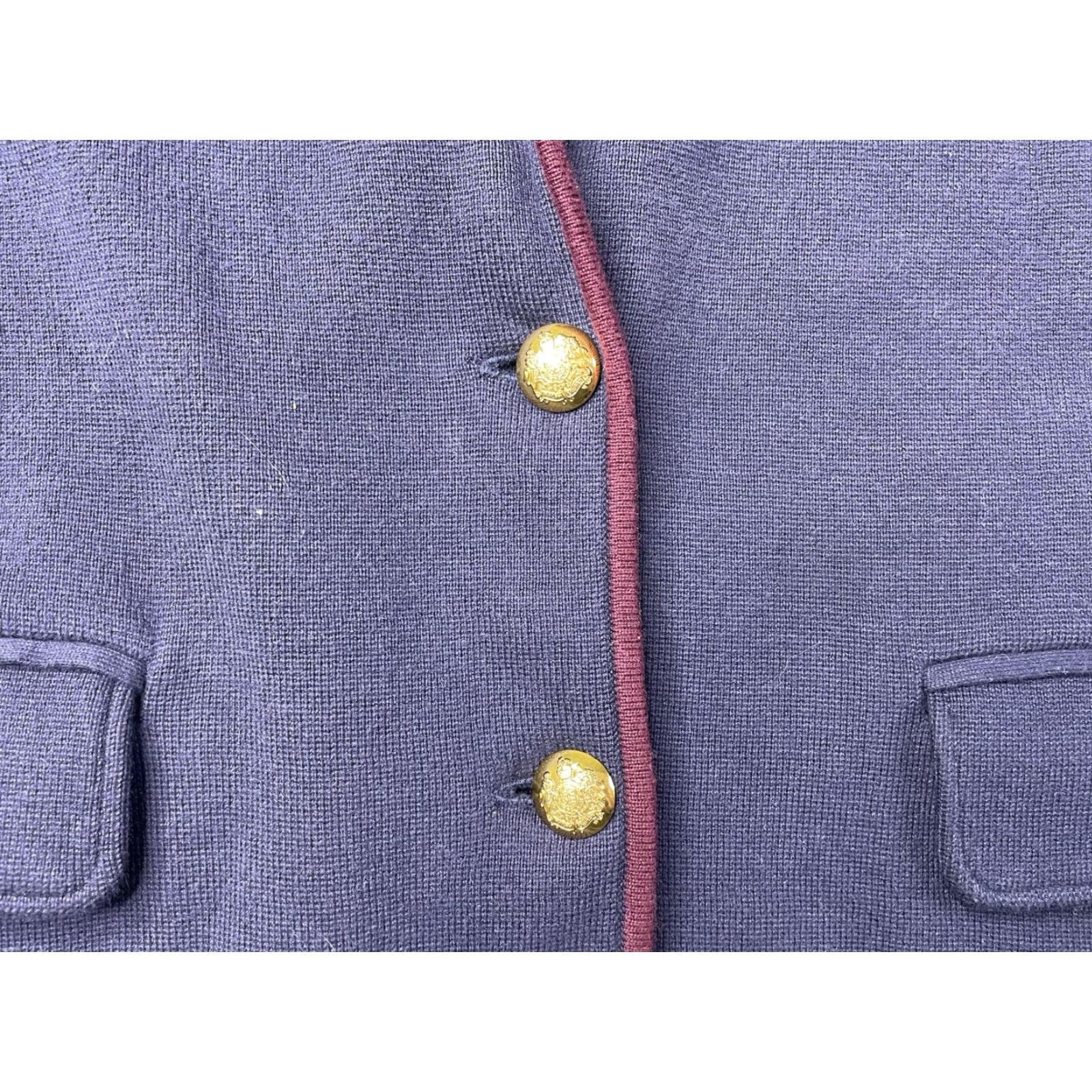 Ralph Lauren VINTAGE Lauren Ralph Lauren Bullion Crest Blazer 1X Women Navy Gold Buttons Blazer Mens Womens? Size XL / US 12-14 / IT 48-50 - 5 Thumbnail