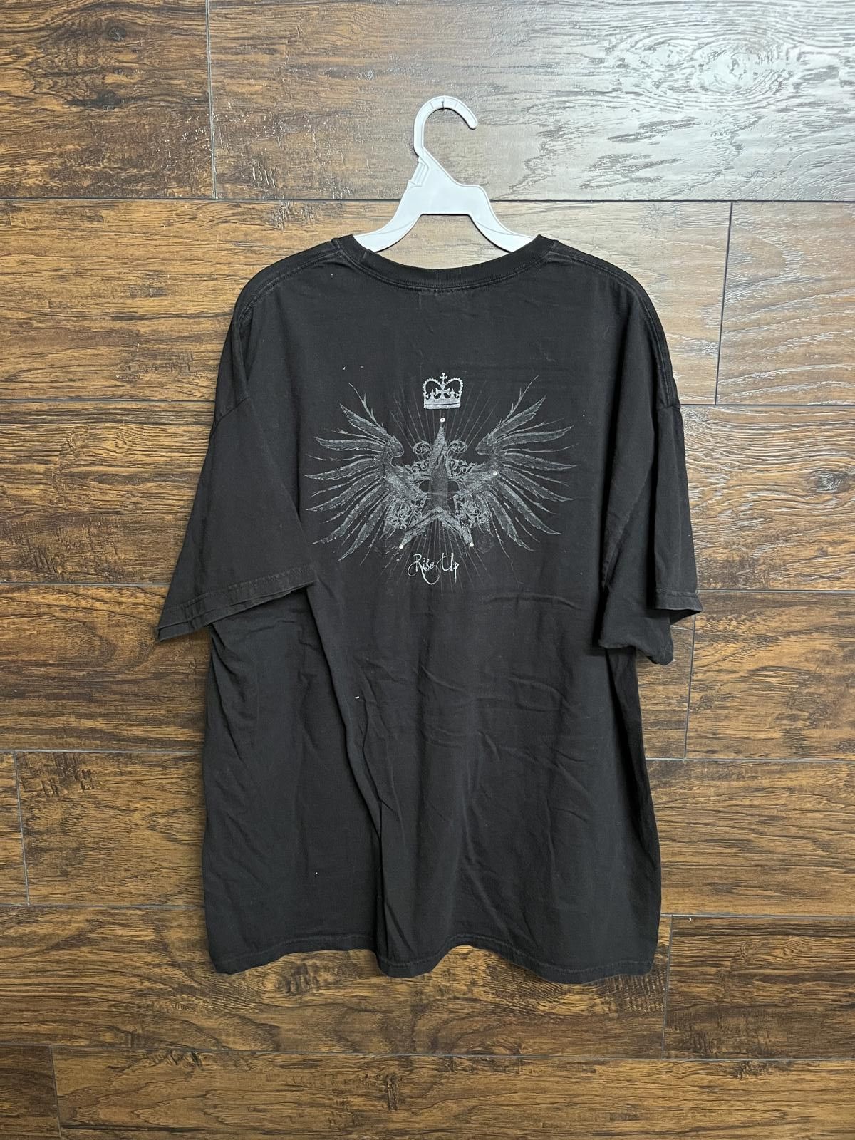 Hanes Faded Y2K Christian T-shirt Designed for Life Rise Up XXL Size US XXL / EU 58 / 5 - 3 Thumbnail