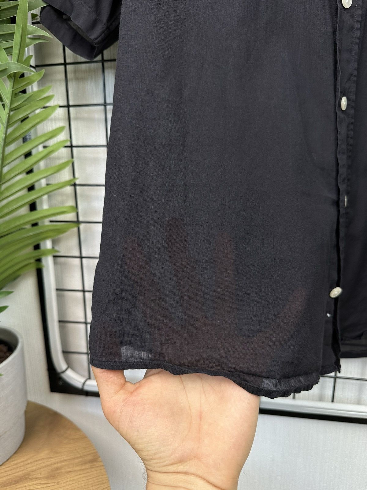 Eton Eton Ultra Light Button Up short Sleeve Shirt Men L black Size US L / EU 52-54 / 3 - 7 Thumbnail