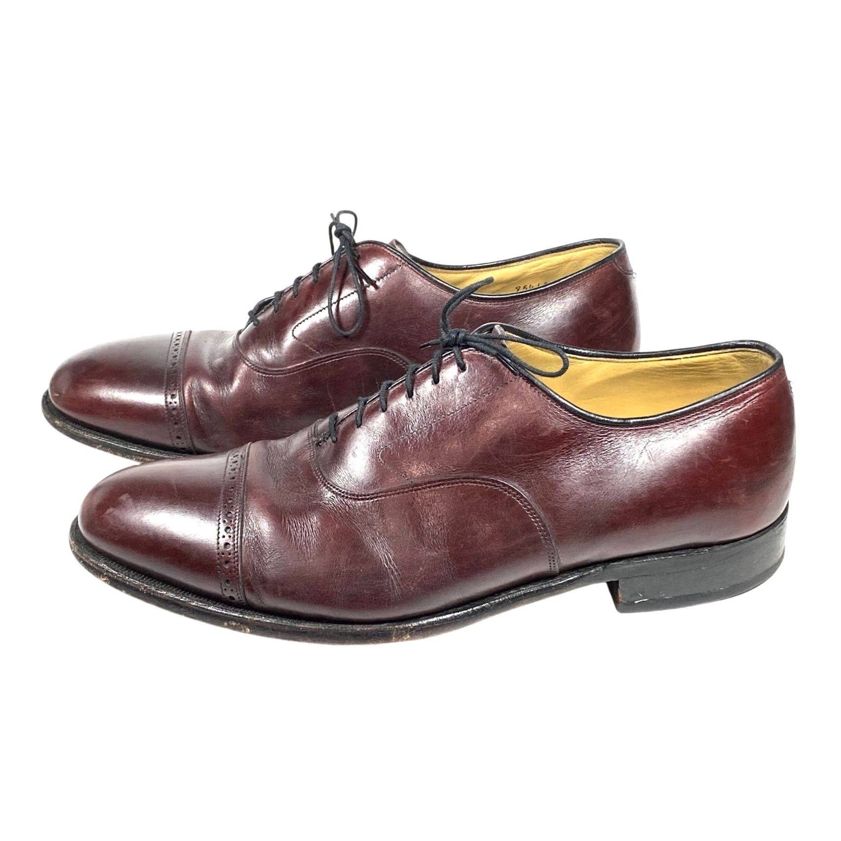 Johnston & Murphy Johnston & Murphy Oxford Dress Shoes Lace-Up Mens 11 M Brown Leather Cap Toe Shoes Mens Brown Oxford Leather Cap Toe in Good used condition Size ONE SIZE - 3 Thumbnail