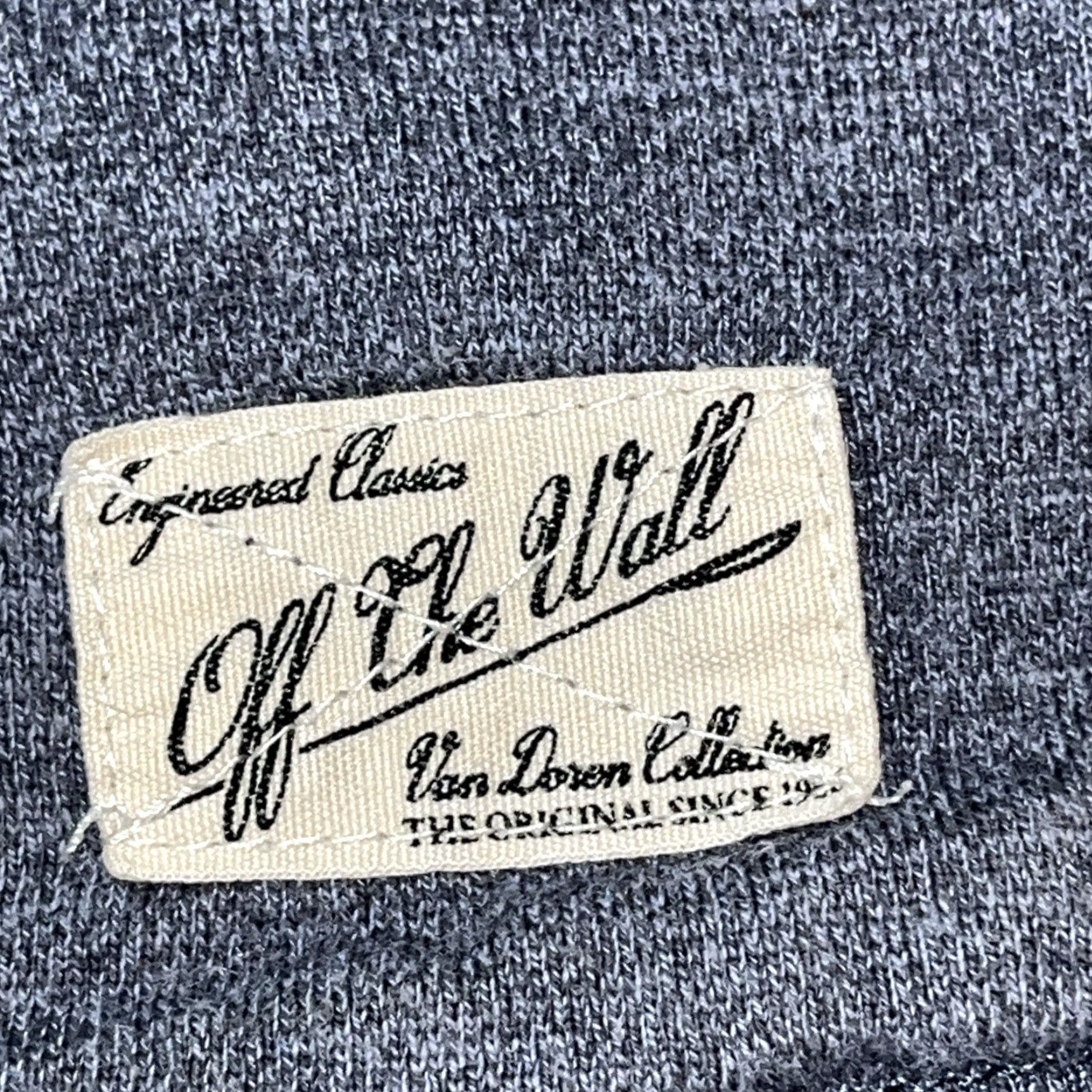 Vans VANS Off The Wall Hooded Pullover Shirt Mens Medium Gray Knit Button Neck Henley Crew Neck Long Sleeve 2 Tone 90s Skate Surfer Pocket Size US M / EU 48-50 / 2 - 2 Thumbnail
