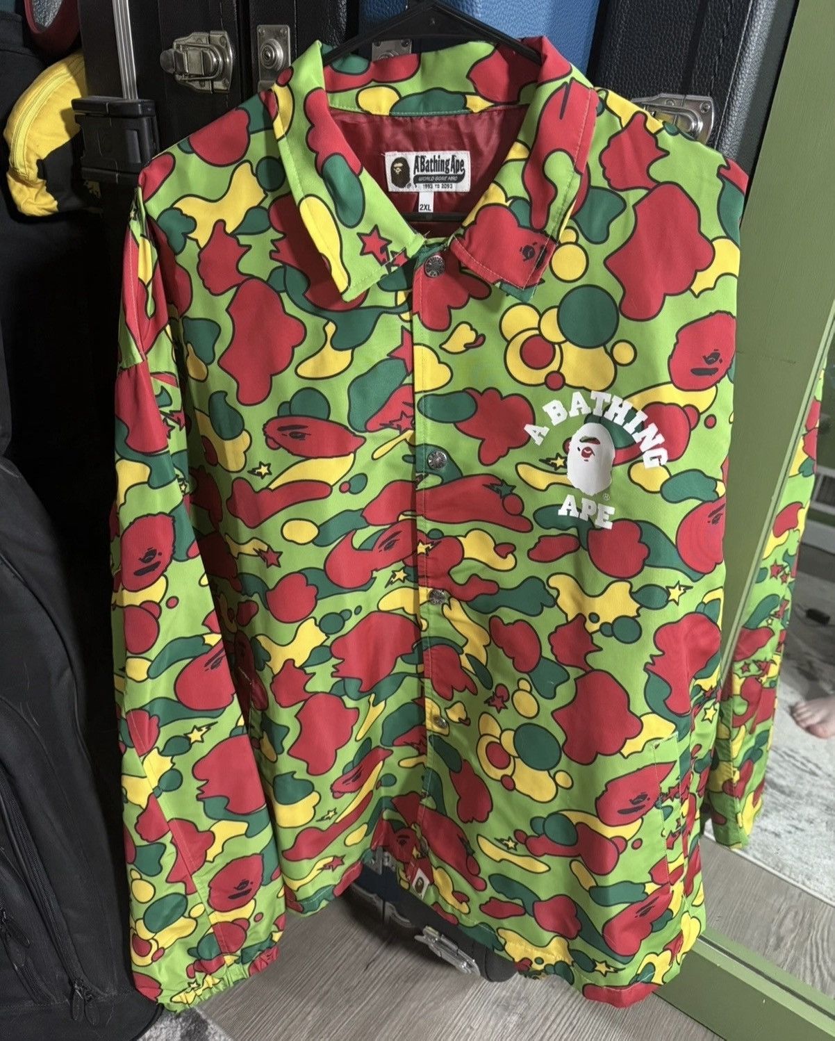 Bape Bape sta camo coaches jacket Size US XXL / EU 58 / 5 - 1 Thumbnail