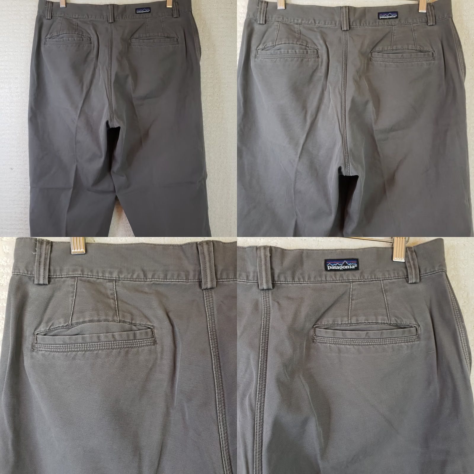 Patagonia Patagonia Men’s 36X30 Grey Pants 100% Cotton Casual Comfortable Flat Front Zip 5-Pocket Logo Straight Leg Regular Fit Size US 36 / EU 52 - 8 Thumbnail