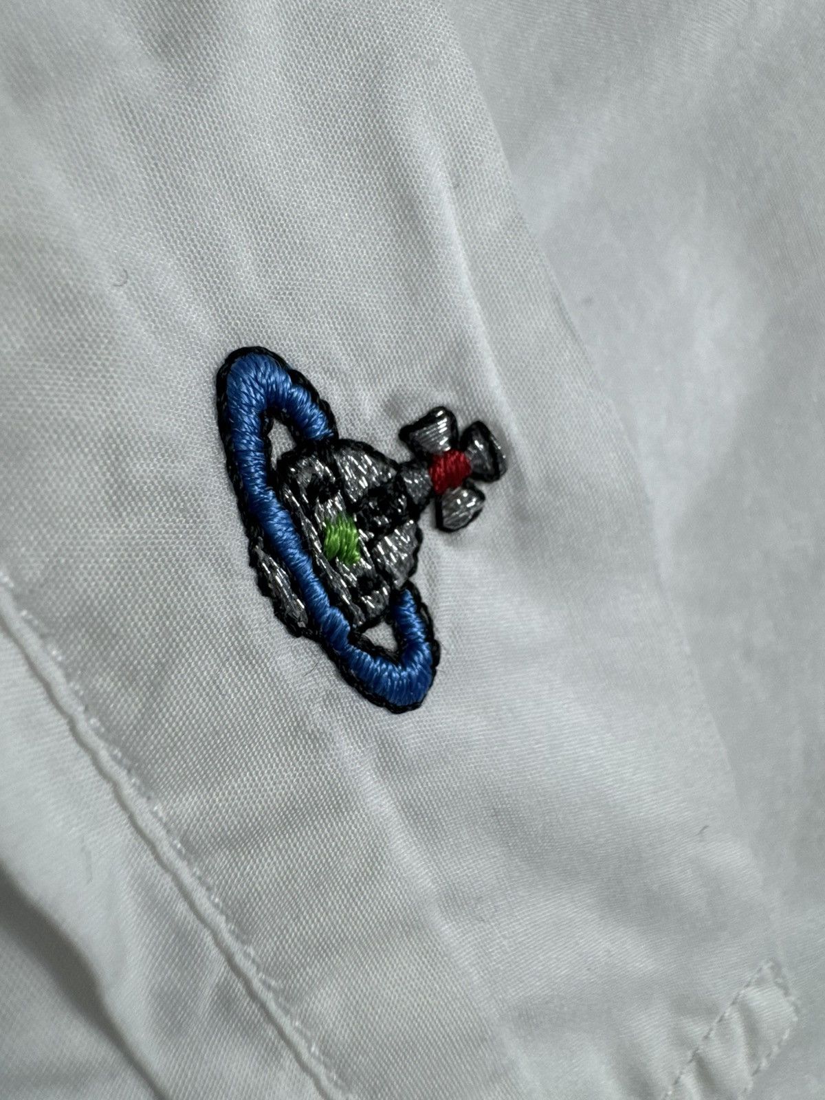 Vivienne Westwood Vivienne Westwood Luxury Short Sleeve Button Up Shirt White Size US M / EU 48-50 / 2 - 6 Thumbnail