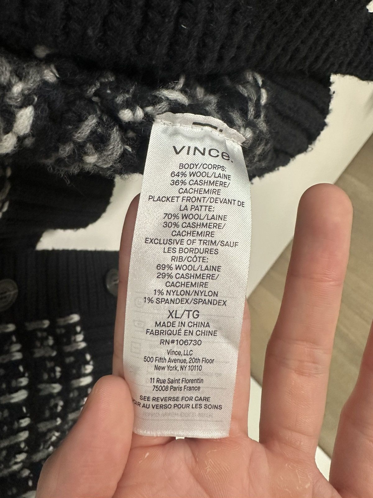 Vince Wool/cashmere knit cardigan Size US XL / EU 56 / 4 - 5 Thumbnail