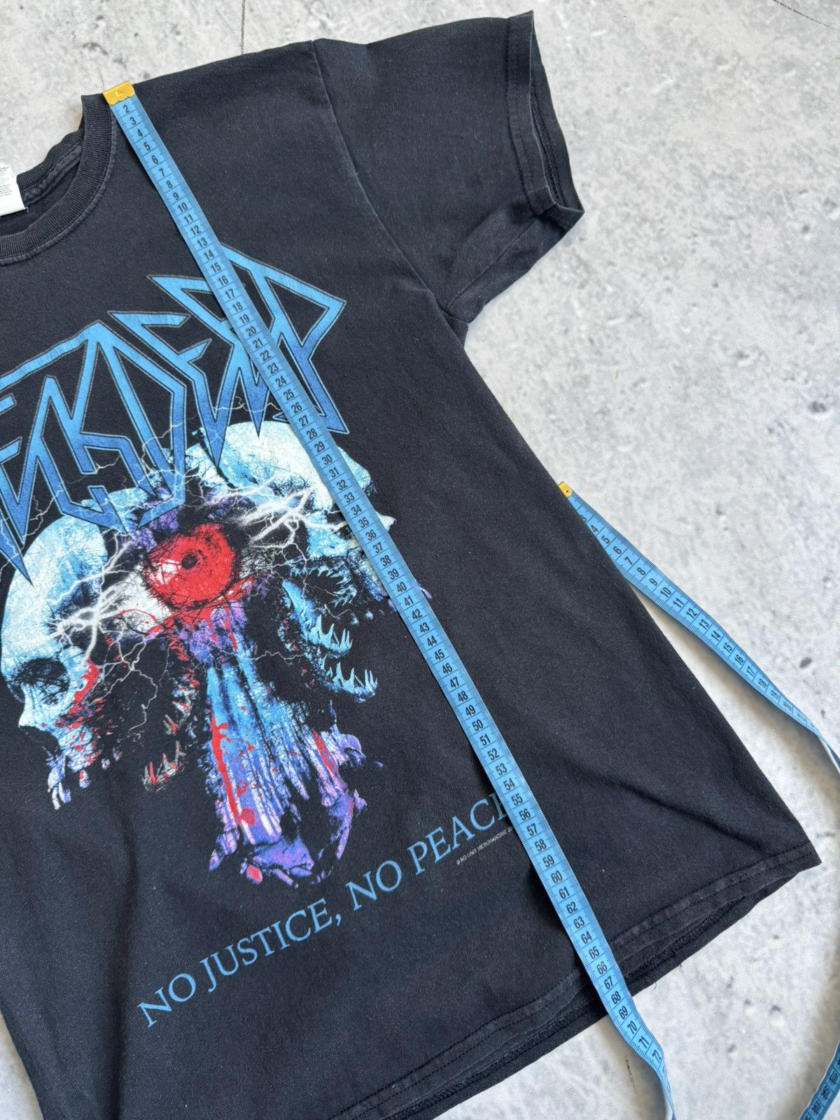 Gildan No Justice No Peace neckdeep Size US M / EU 48-50 / 2 - 8 Thumbnail