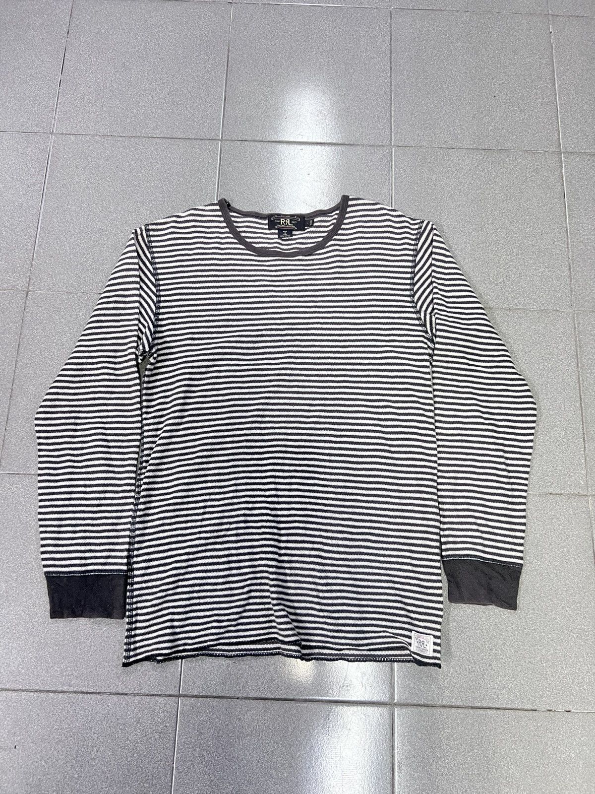 RRL Ralph Lauren RRL Double RL Striped Long Sleeve Tshirt Size US L / EU 52-54 / 3 - 1 Thumbnail