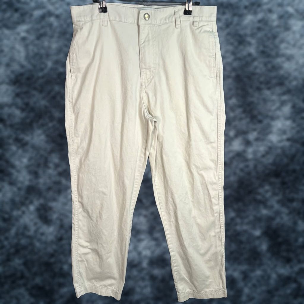 Bdg BDG Mens Size 31 x 32 Cotton Casual Straight Leg Pants Beige Size US 31 - 1 Thumbnail