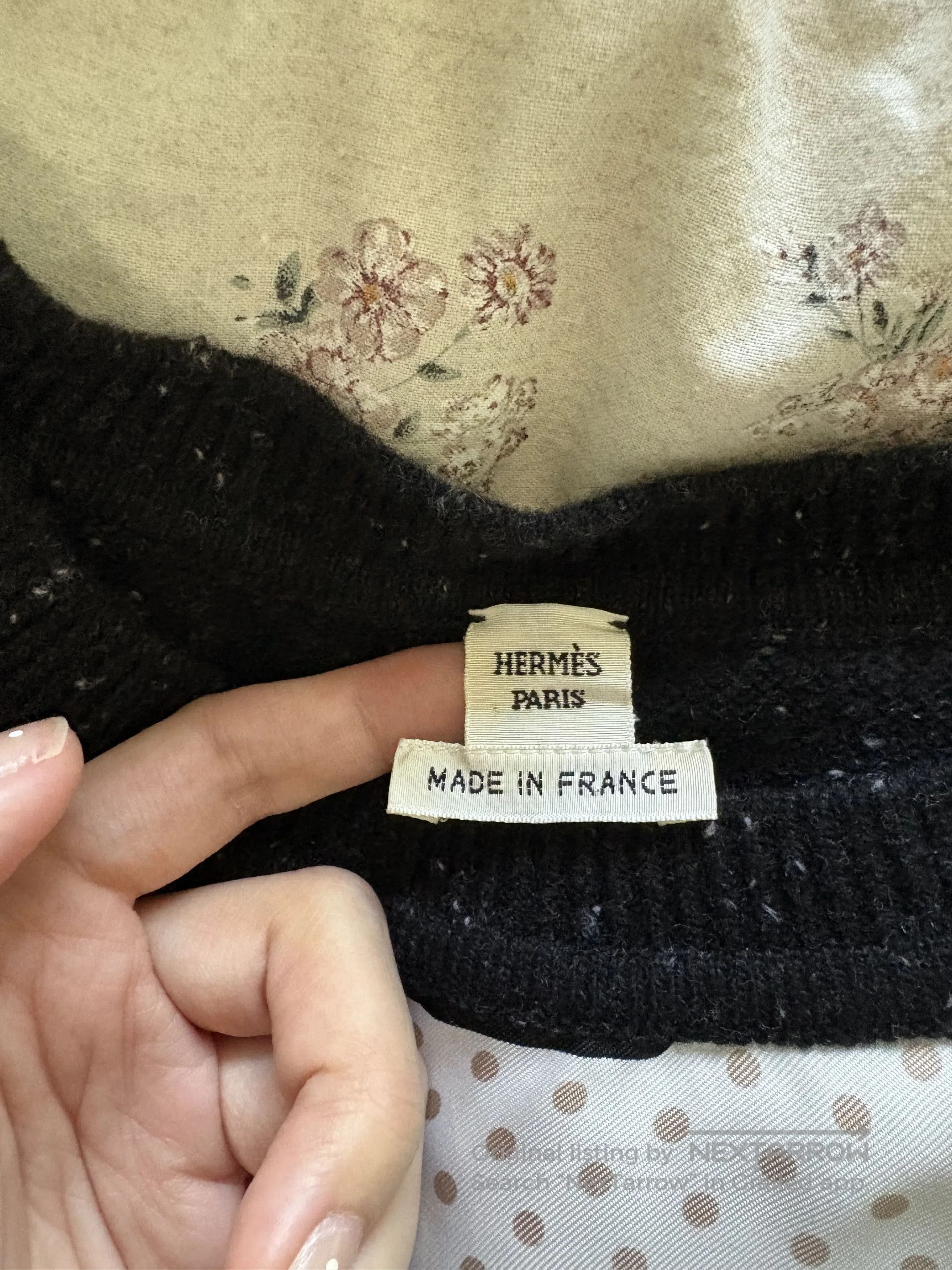 Hermes Hermes Wool Paneled Short Sleeve Top. Size US XS / EU 42 / 0 - 3 Thumbnail