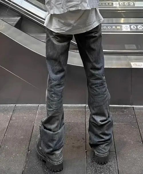 MBX Micro Rugged Washed Boot Cut Jean Size US 32 / EU 48 - 2 Thumbnail