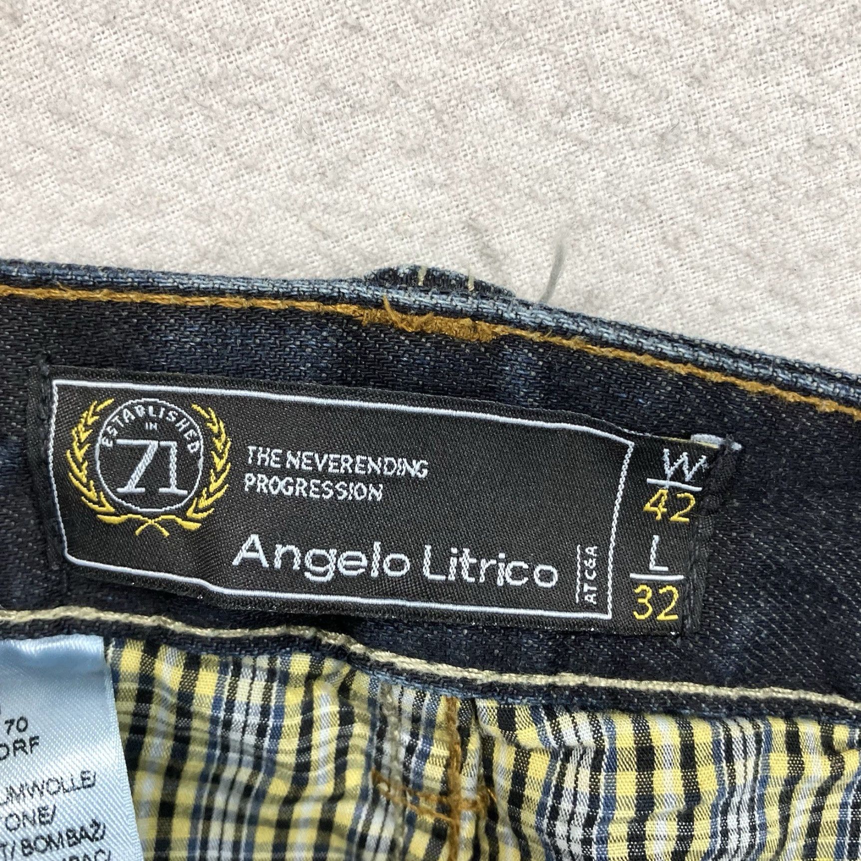 Vintage VINTAGE Angelo Litrico Y2K Jeans 42x32 Baggy Wide-Leg High Rise Blue 90s Grunge Mens Size US 42 / EU 58 - 4 Thumbnail