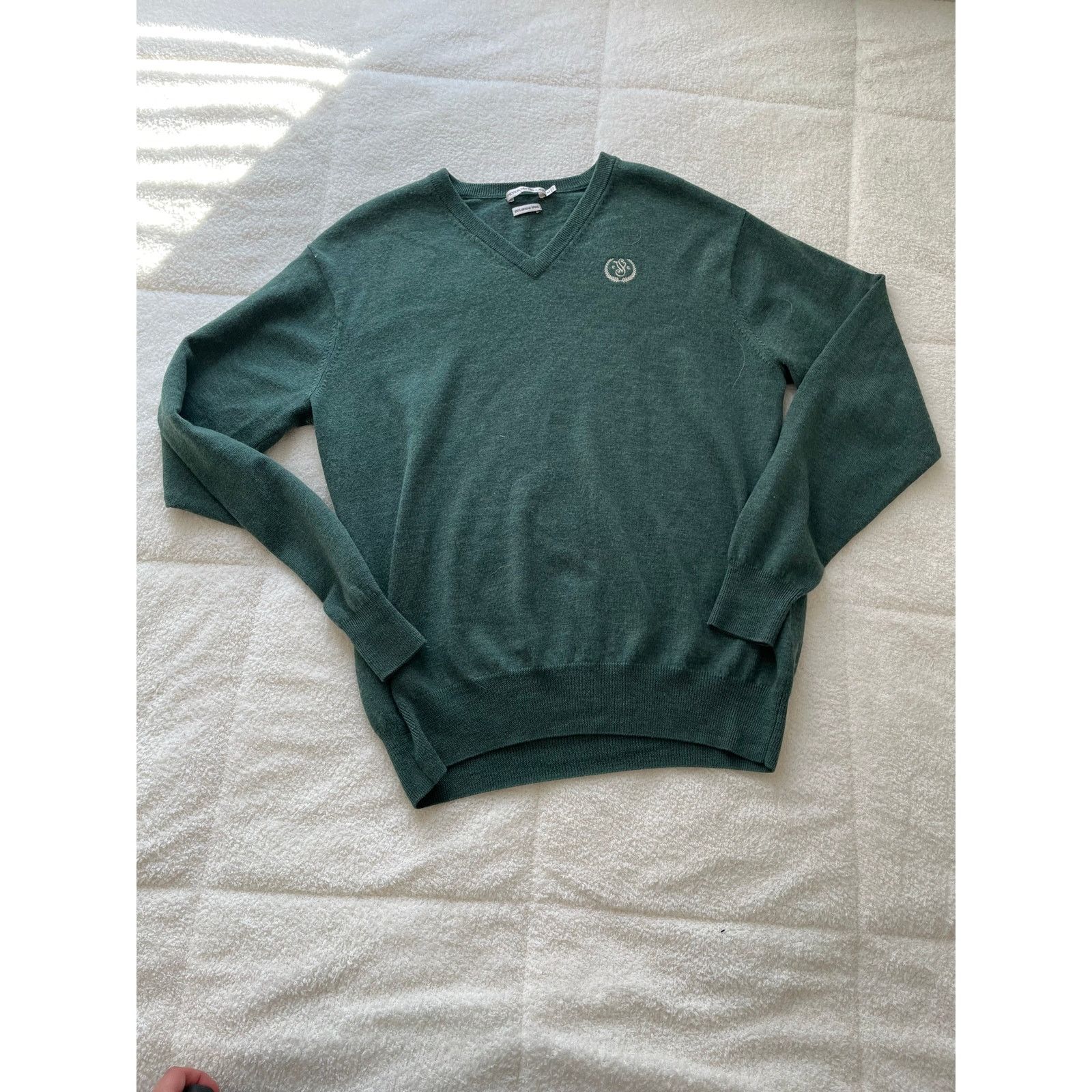Peter Millar Mens merino wool Peter millar v neck medium green Size US L / EU 52-54 / 3 - 1 Thumbnail