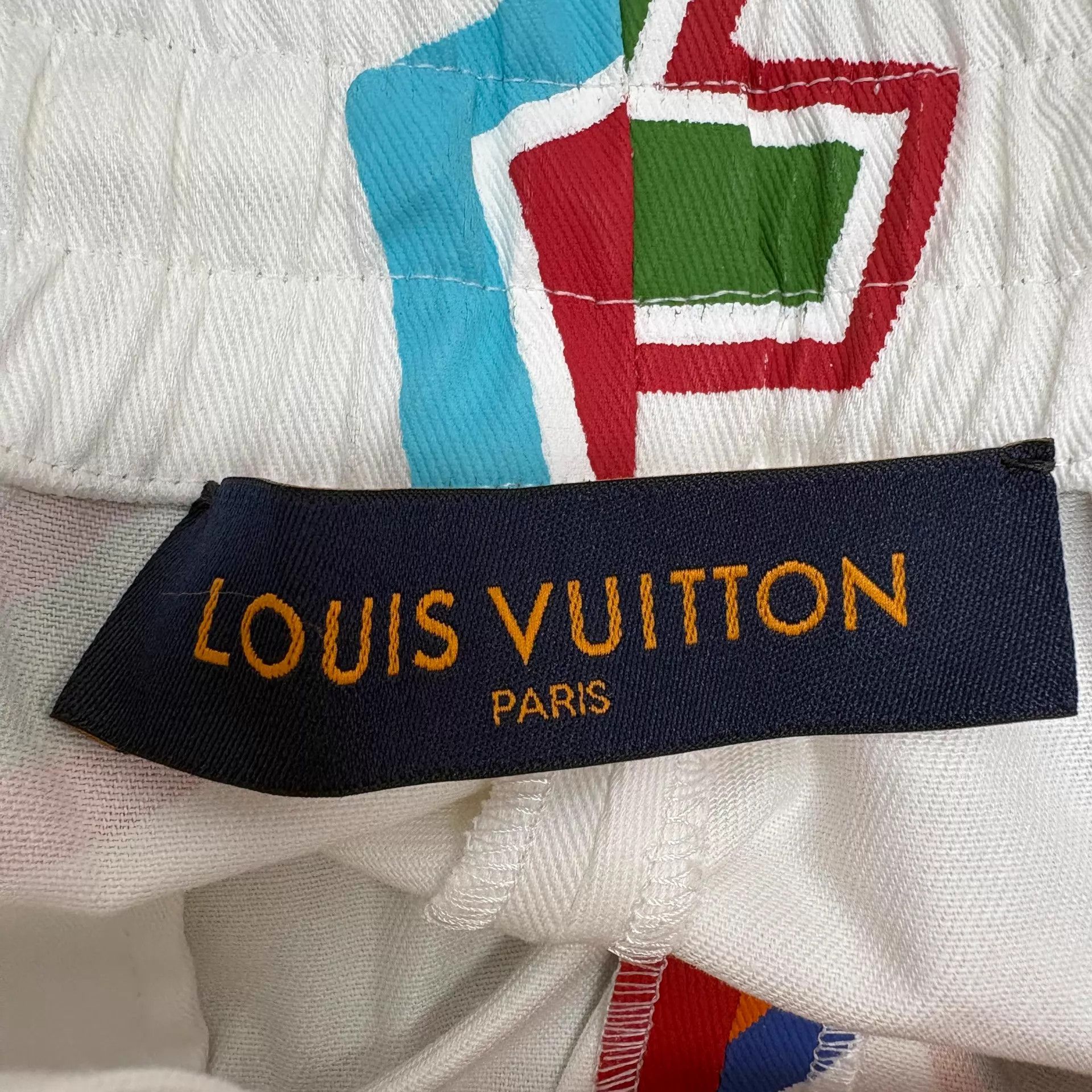 Louis Vuitton LV color blocked logo short M Size US 32 / EU 48 - 4 Thumbnail