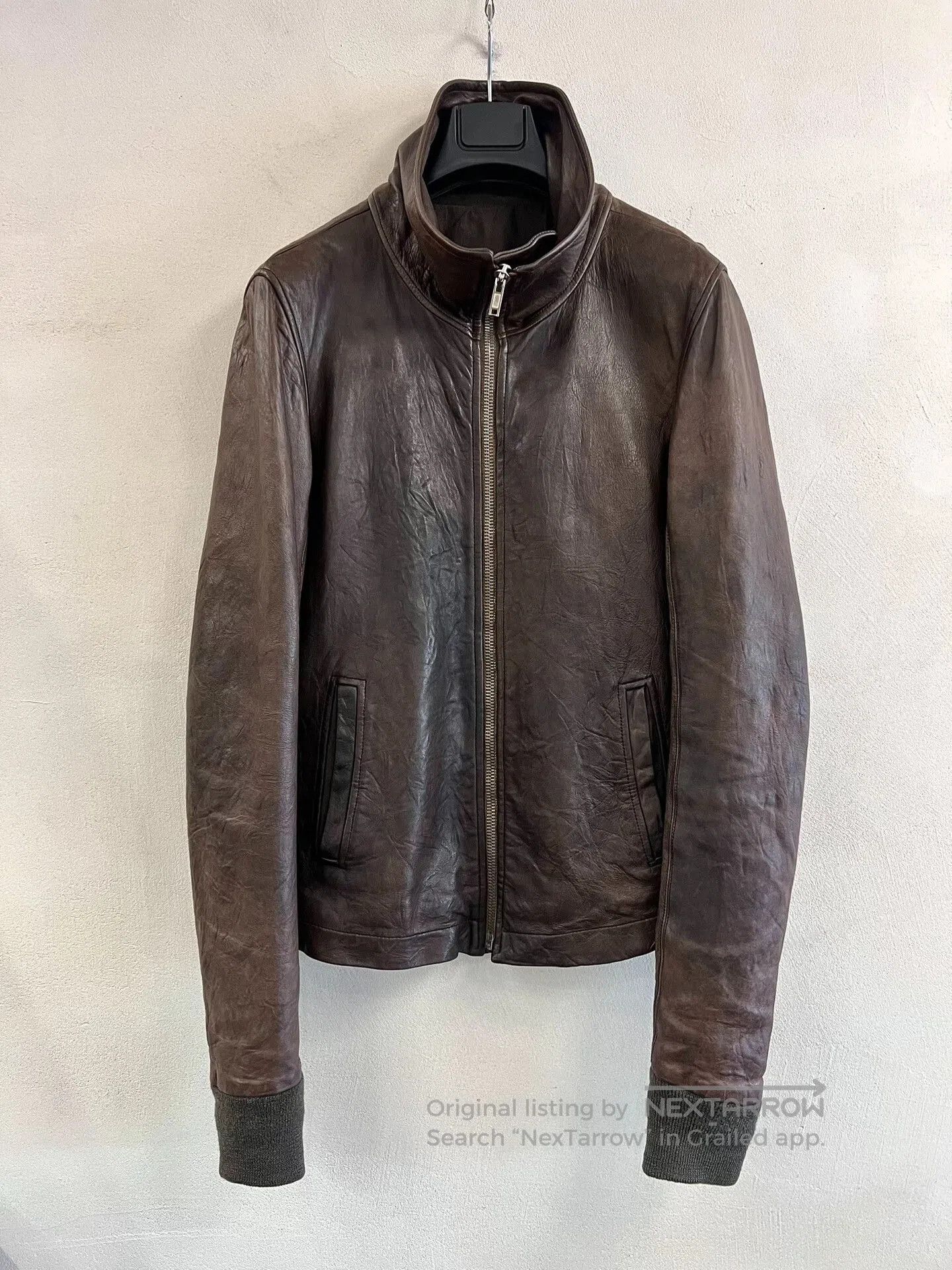 Rick Owens FW12 Rick Owens Mountain High Neck Intarsia Leather