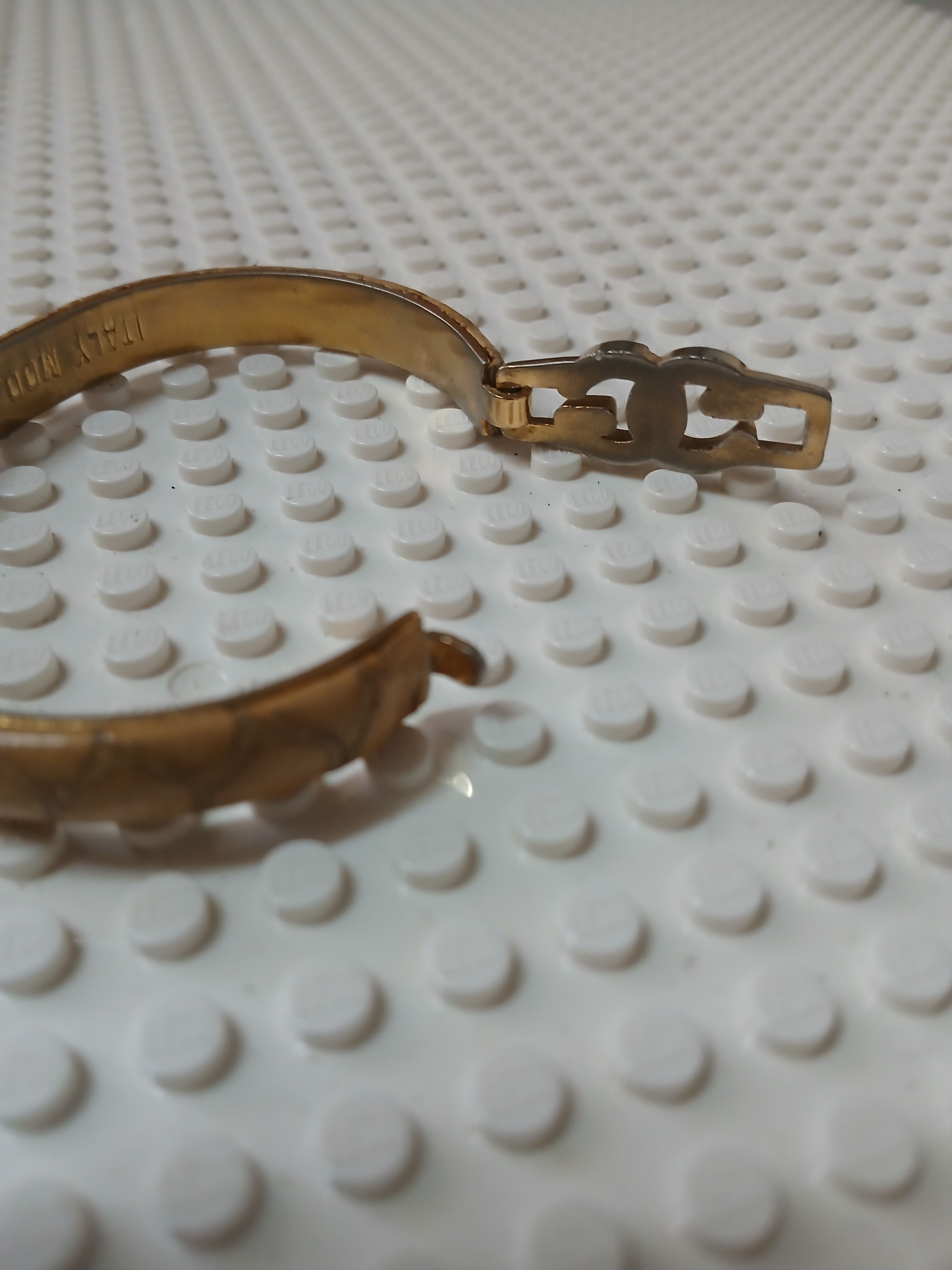 Gucci × Vintage Gucci Snakeskin 24k gold plated bracelet Size ONE SIZE - 5 Thumbnail