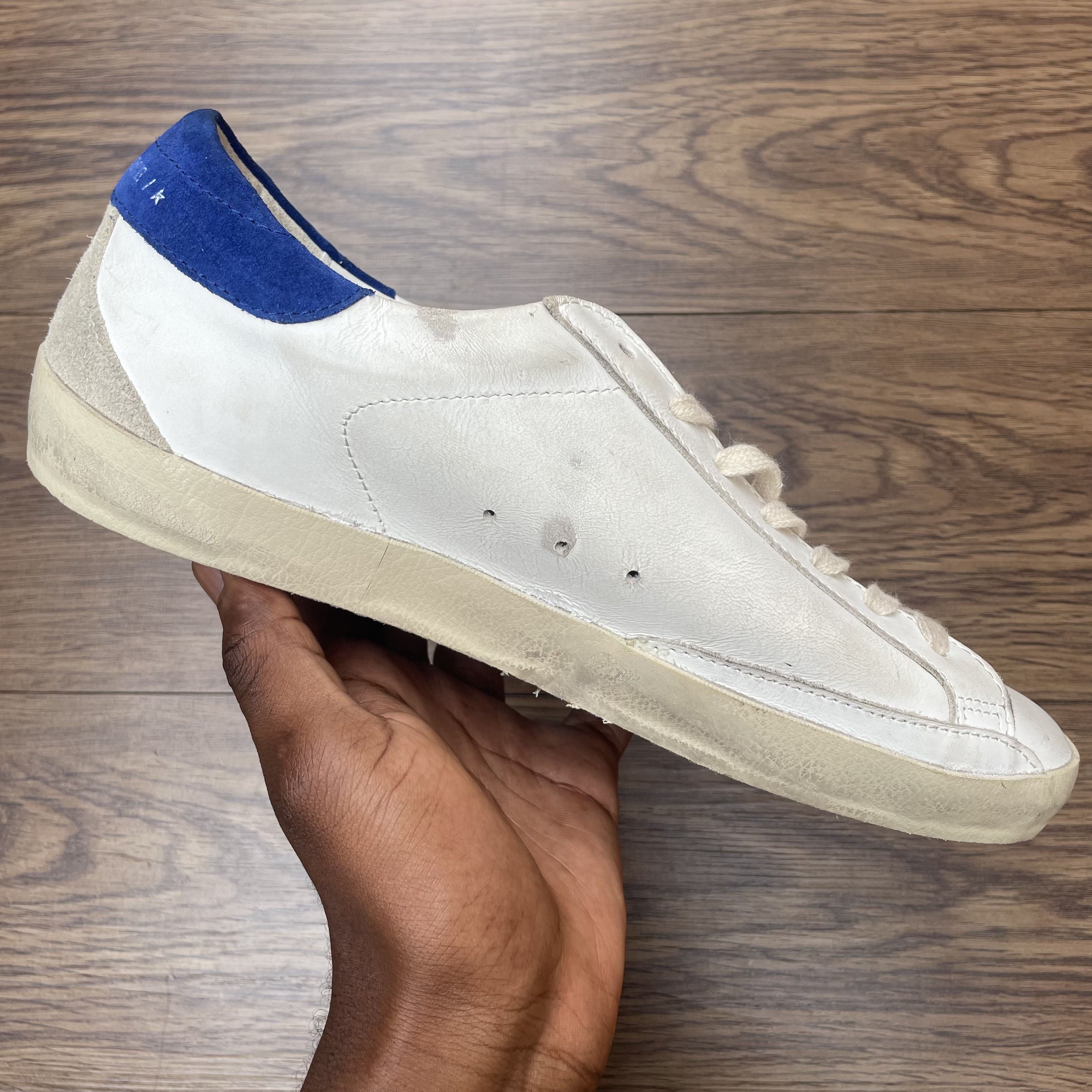 Golden Goose Golden Goose Super-Star Distressed Leather Sneakers Size US 8 / EU 41 - 7 Thumbnail