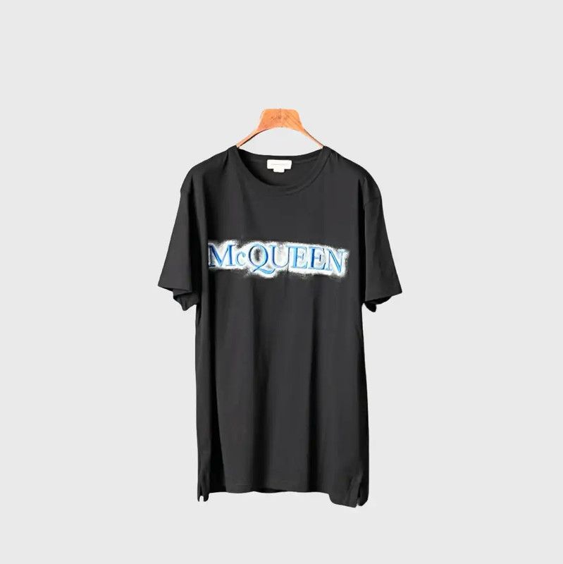 Alexander McQueen Alexander McQueen Men's Black Logo T-Shirt 0089 Size US XS / EU 42 / 0 - 1 Thumbnail
