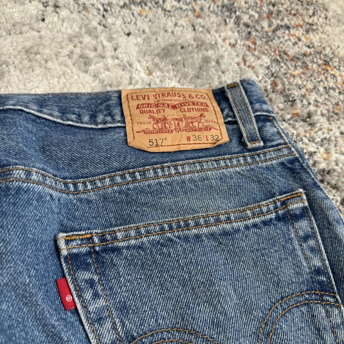 Levi's × Vintage Crazy Vintage y2k Levi’s 517 Bootcut flared wide leg jeans Size US 36 / EU 52 - 3 Thumbnail