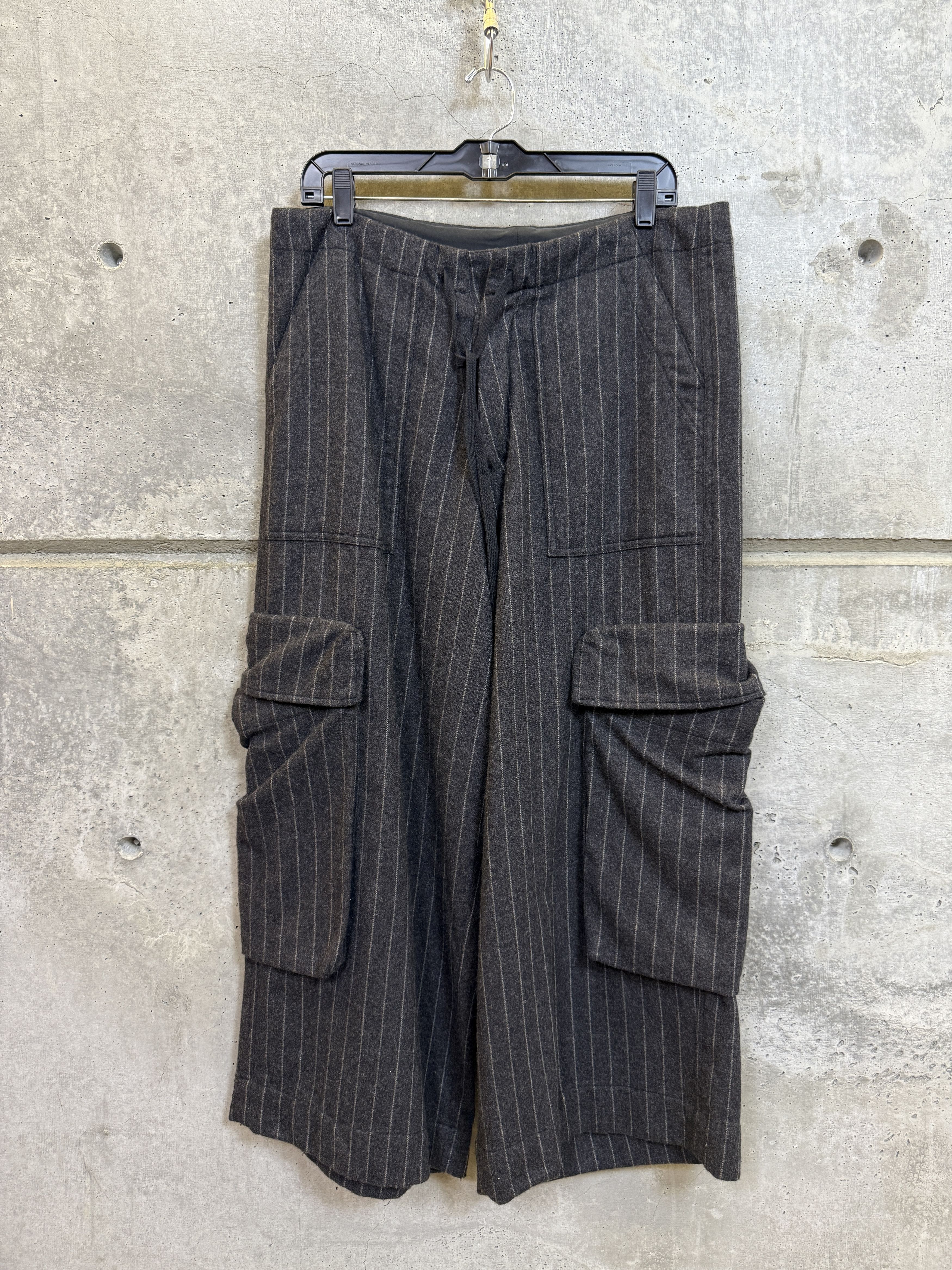 Greg Lauren Greg Lauren Chalkstripe Wide Leg Pants Size US 32 / EU 48 - 1 Thumbnail