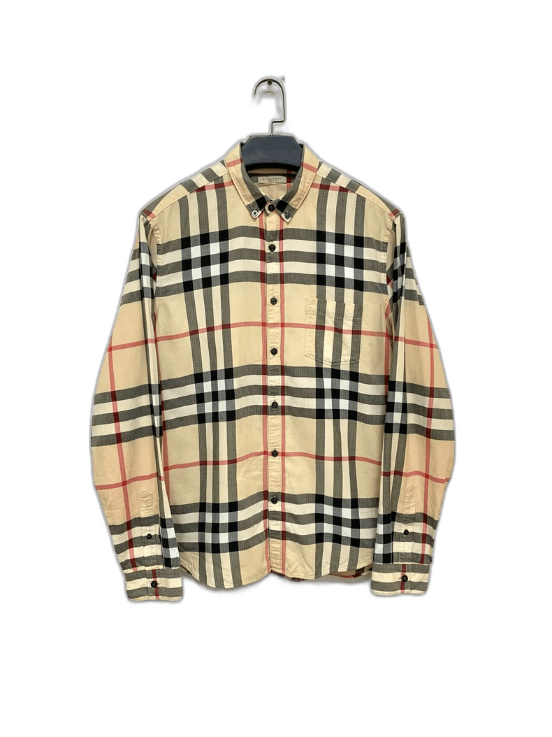 Burberry Burberry Check Pattern Long Sleeve Shirt XL Size US XL / EU 56 / 4 - 1 Thumbnail
