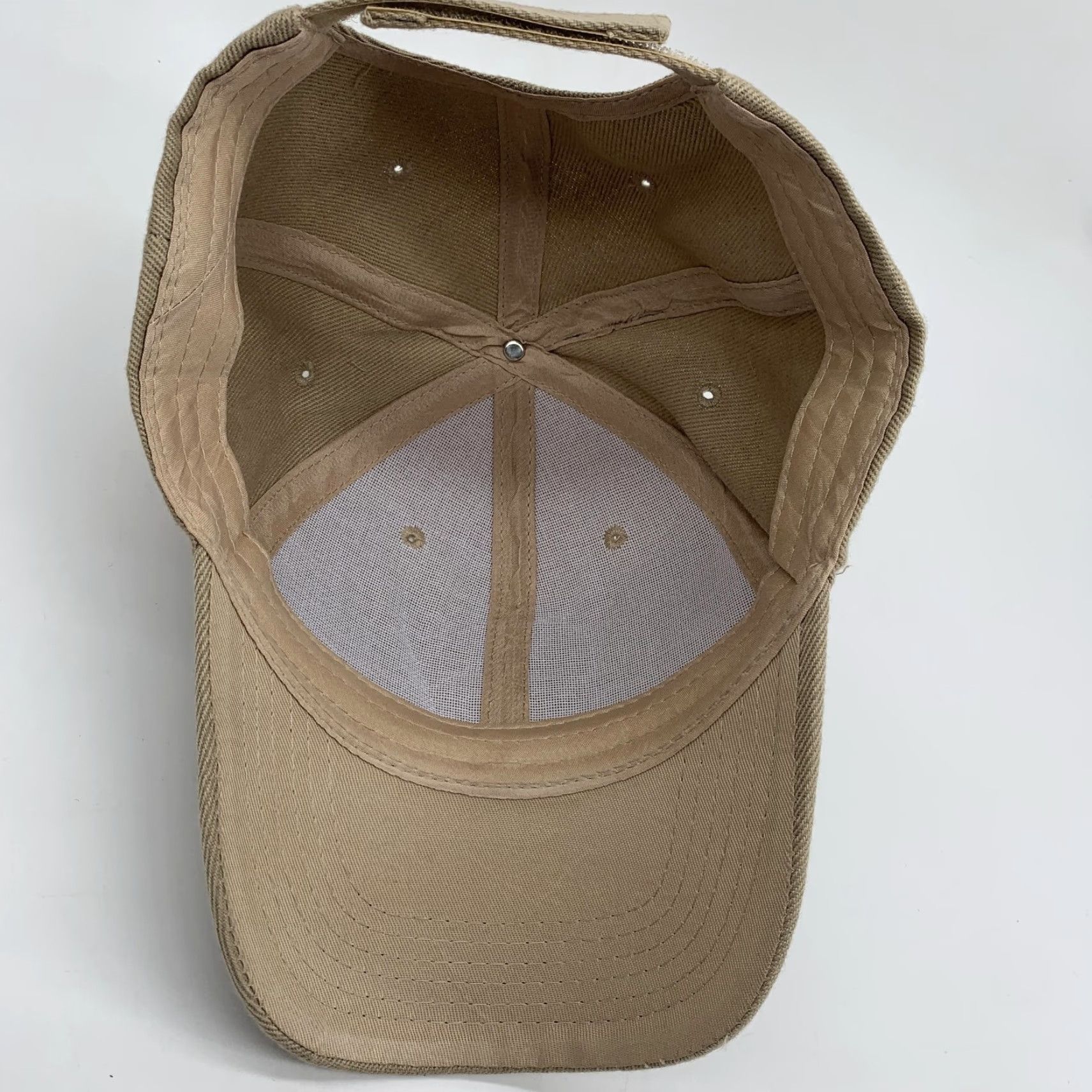 Logo 7 Skull Logo Hat Cap Strap Back Mens Beige Twill Baseball Embroidered One Size Size ONE SIZE - 7 Thumbnail