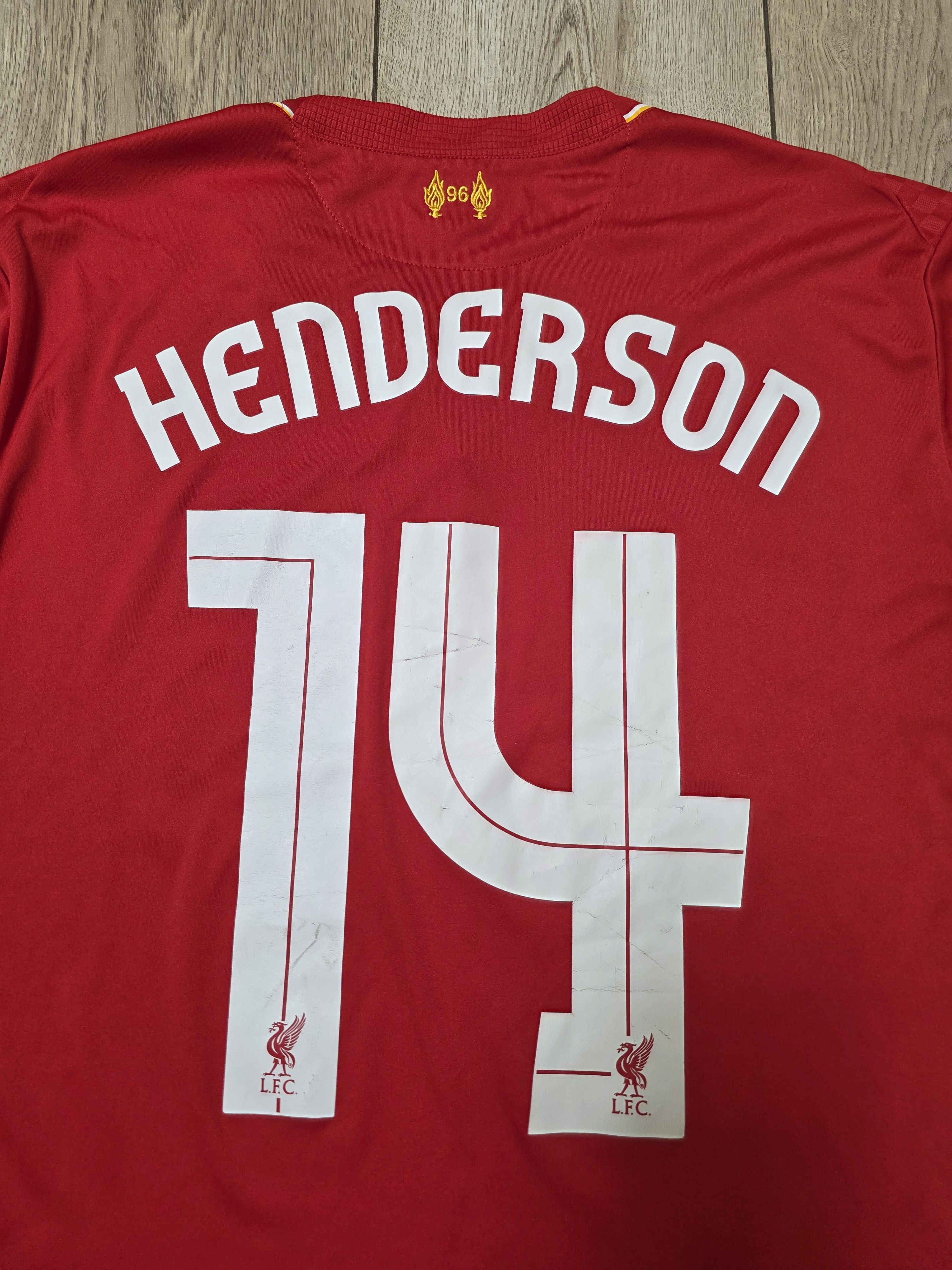 New Balance LIVERPOOL 2015 2016 HOME HENDERSON FOOTBALL SOCCER JERSEY Size US XL / EU 56 / 4 - 5 Thumbnail