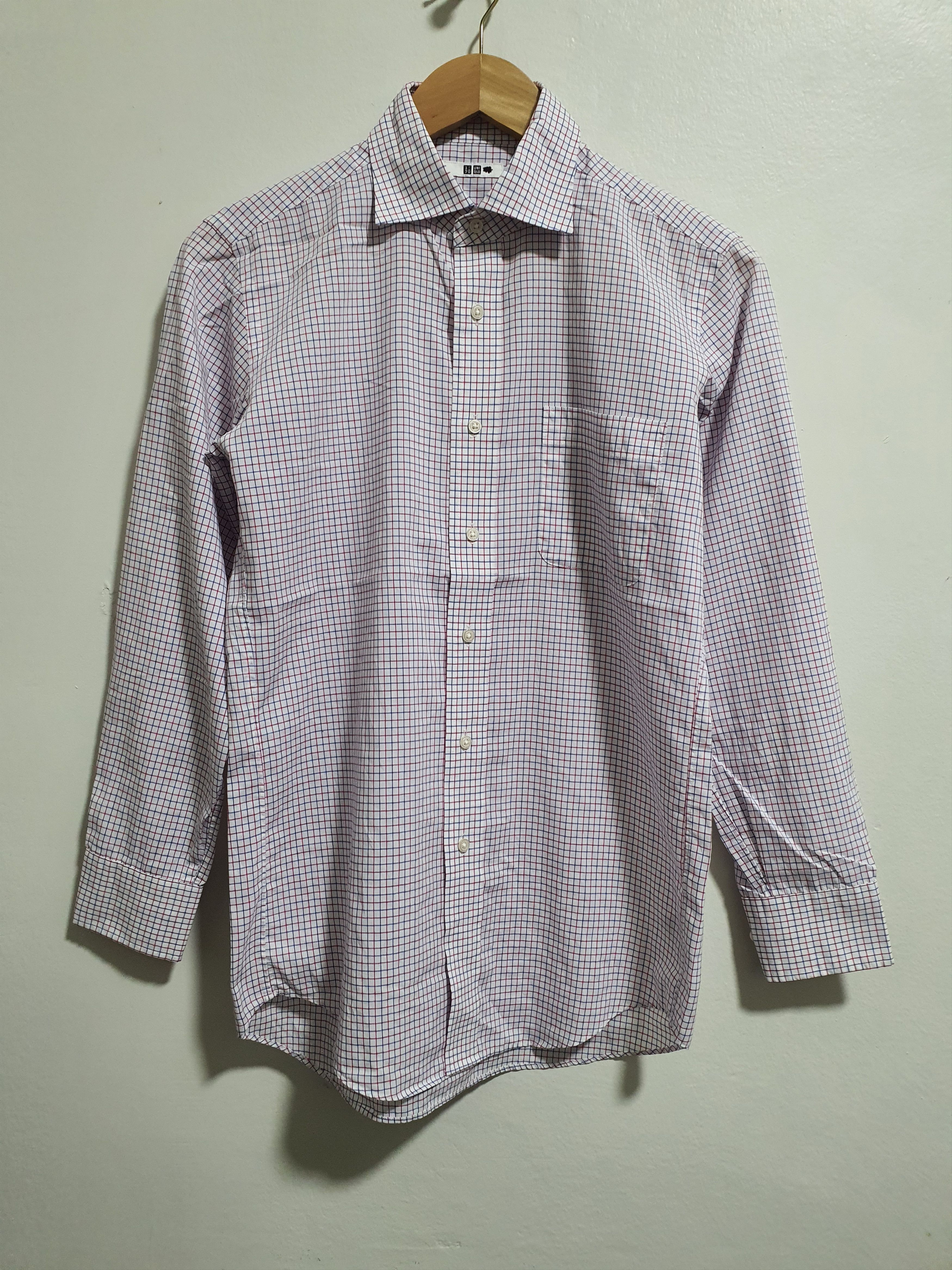 Japanese Brand × Uniqlo UNIQLO 19.5/29 CHECKED SHIRT Size US S / EU 44-46 / 1 - 2 Thumbnail
