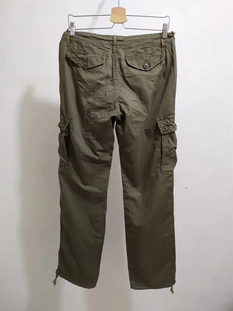 Japanese Brand BACK NUMBER Drawstring Waist/Hem MultiPocket Tactical Pants Size US 30 / EU 46 - 5 Thumbnail