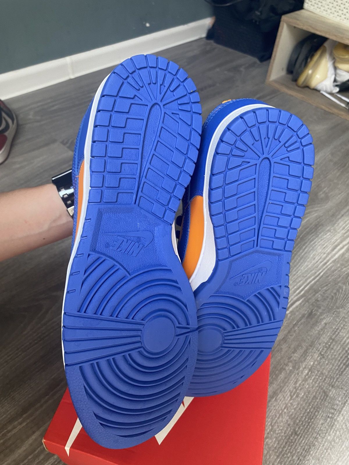 Nike Dunk low Orange/blue 45 11.5 Size US 11.5 / EU 44-45 - 10 Thumbnail