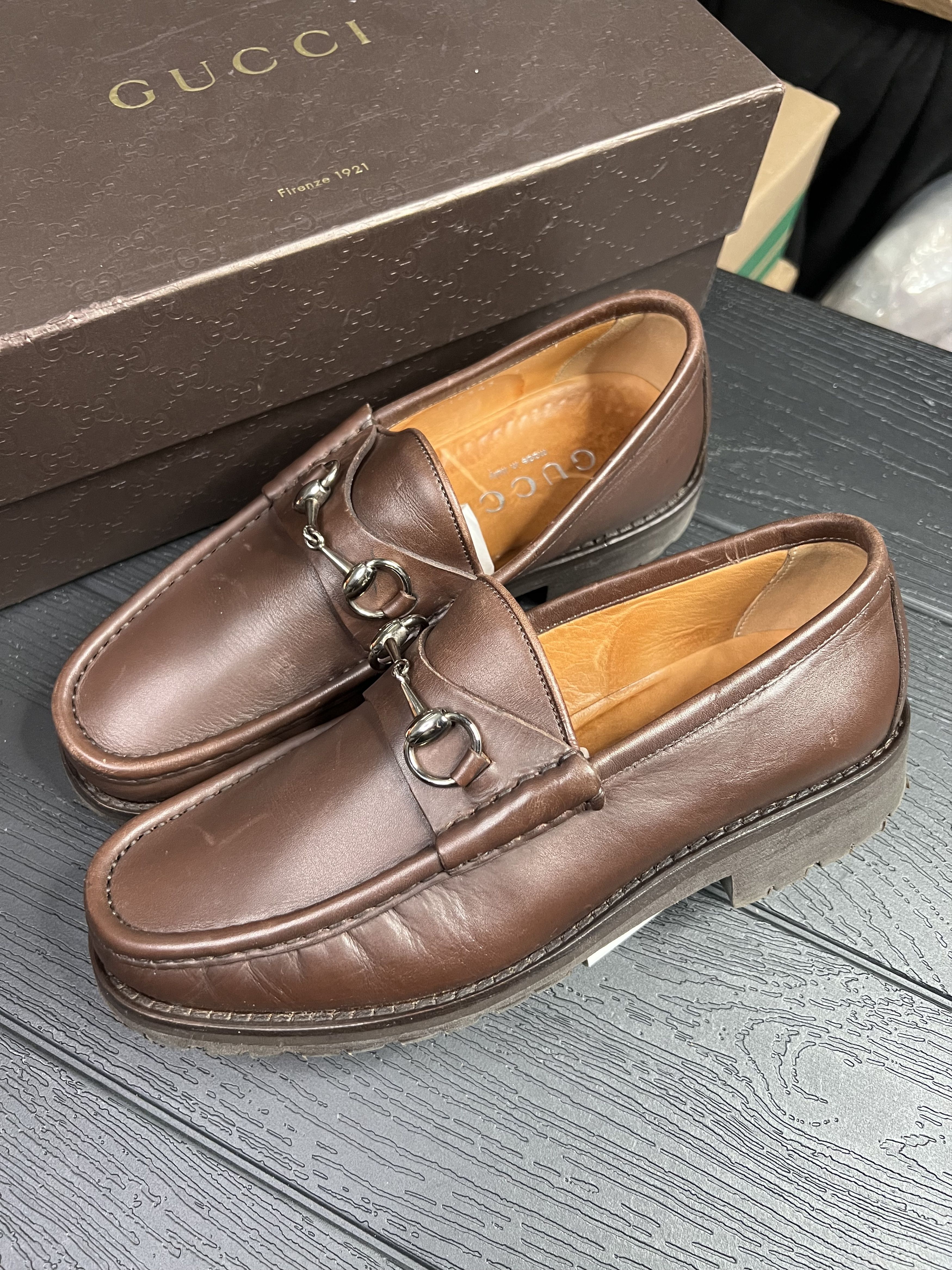 Gucci Gucci Horsebit Loafer Brown Size US 8 / EU 41 - 1 Thumbnail