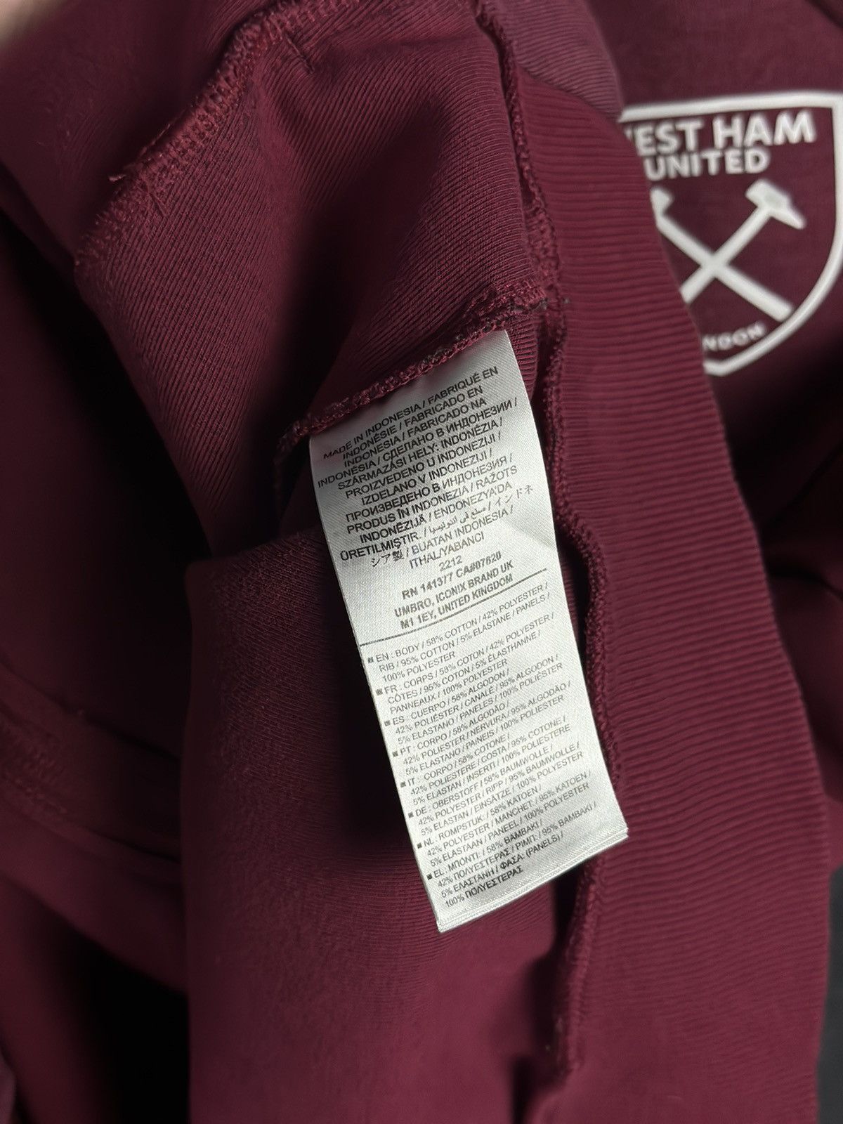 Umbro Umbro x West Ham United Lightweight Zipped Jacket Size US M / EU 48-50 / 2 - 7 Thumbnail