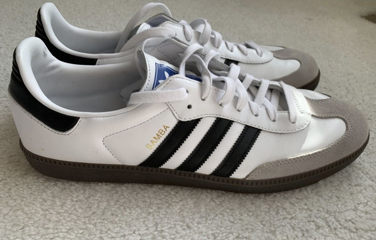 Adidas Adidas Samba leather low sneakers Size US 13 / EU 46 - 2 Thumbnail