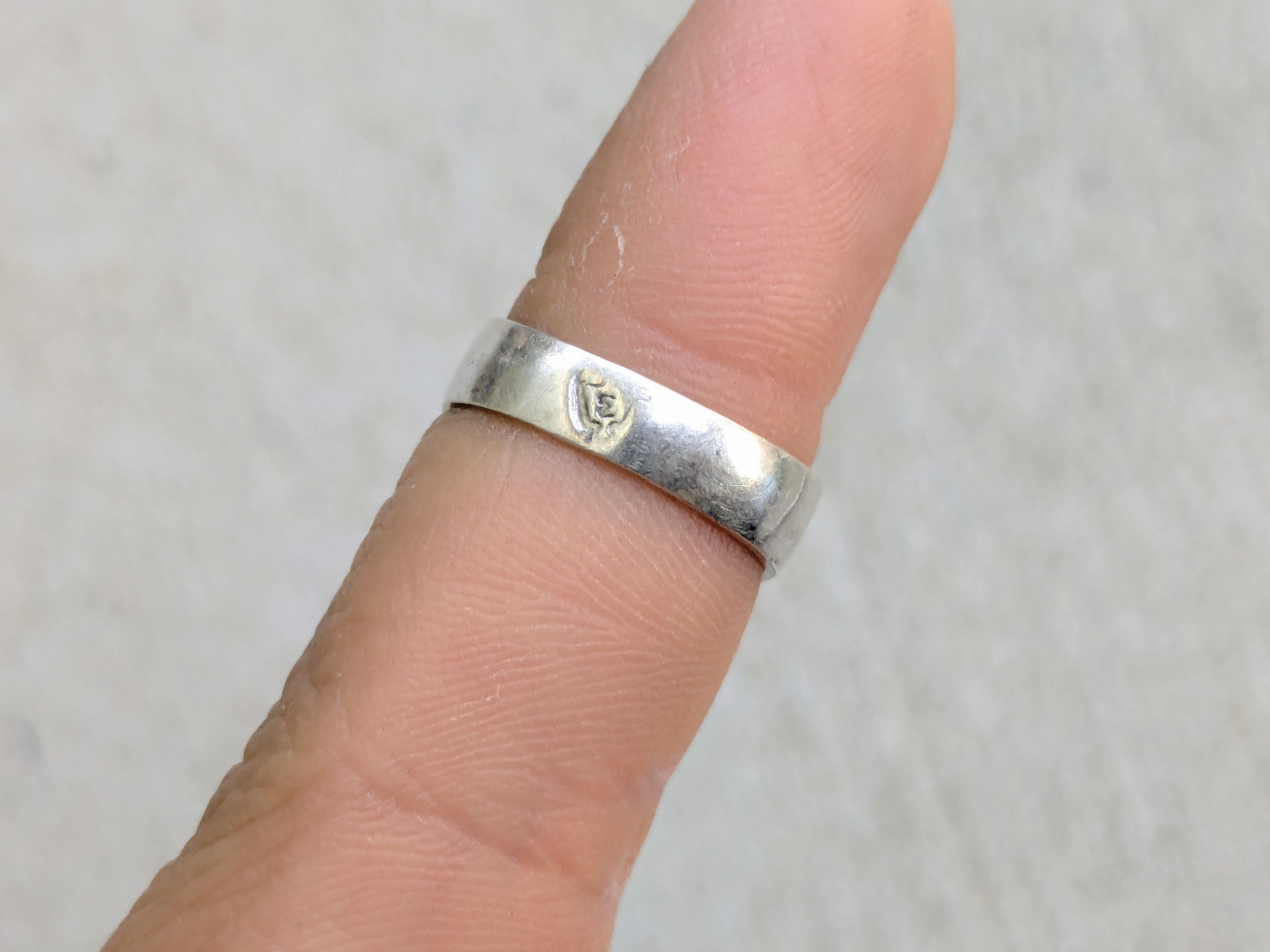 Jewelry Vintage Sterling Silver Ring Blue Sodalite 5.75 Modern Size ONE SIZE - 7 Thumbnail
