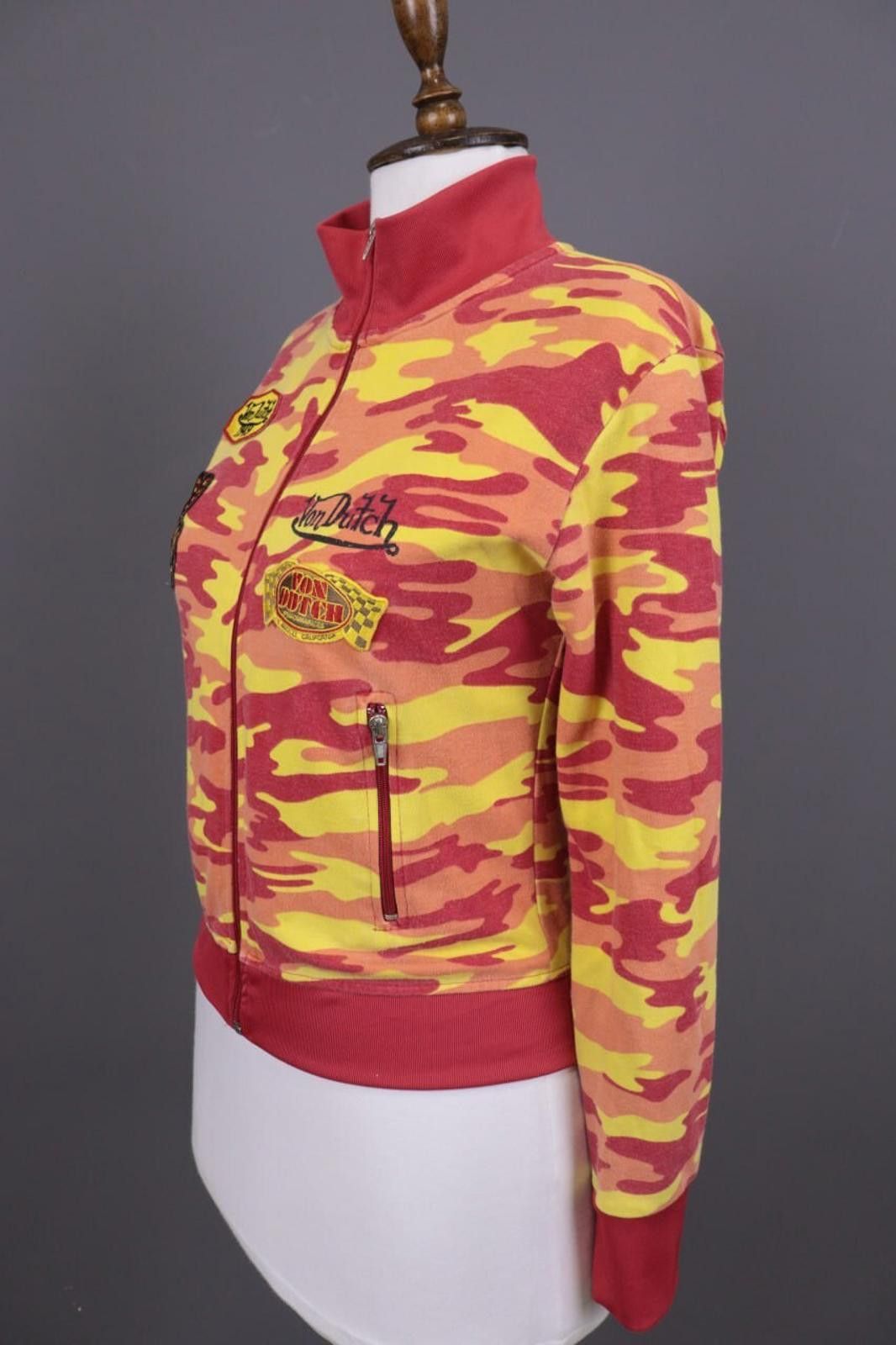 Von Dutch Von Dutch Orange Camouflage Jumper Cropped Sweater Size M Size M / US 6-8 / IT 42-44 - 9 Thumbnail